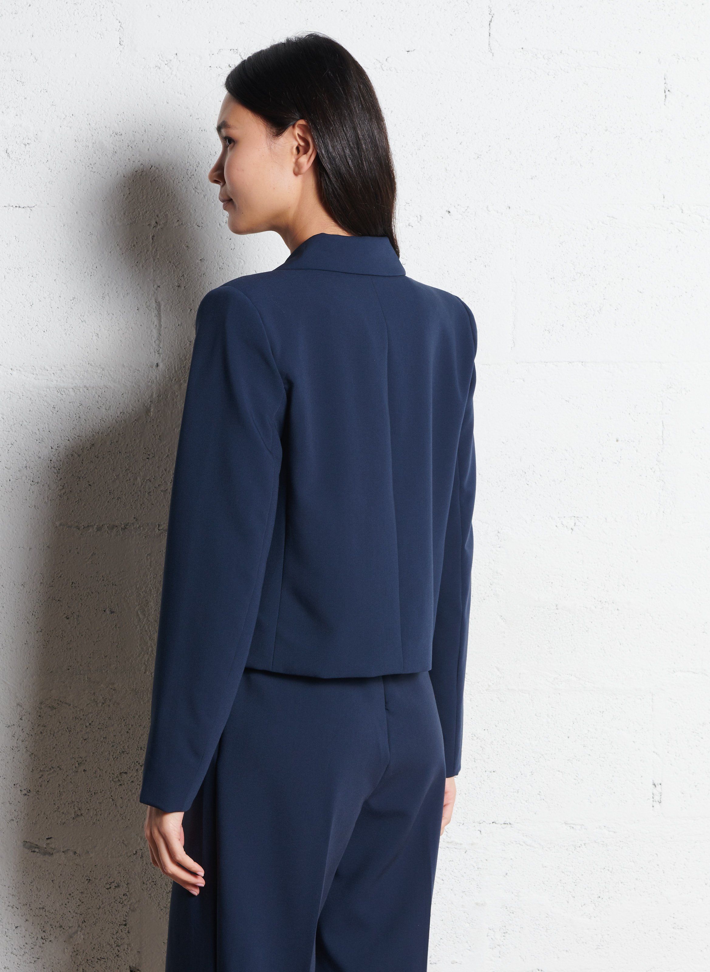 Veste de tailleur courte VILA Bleu