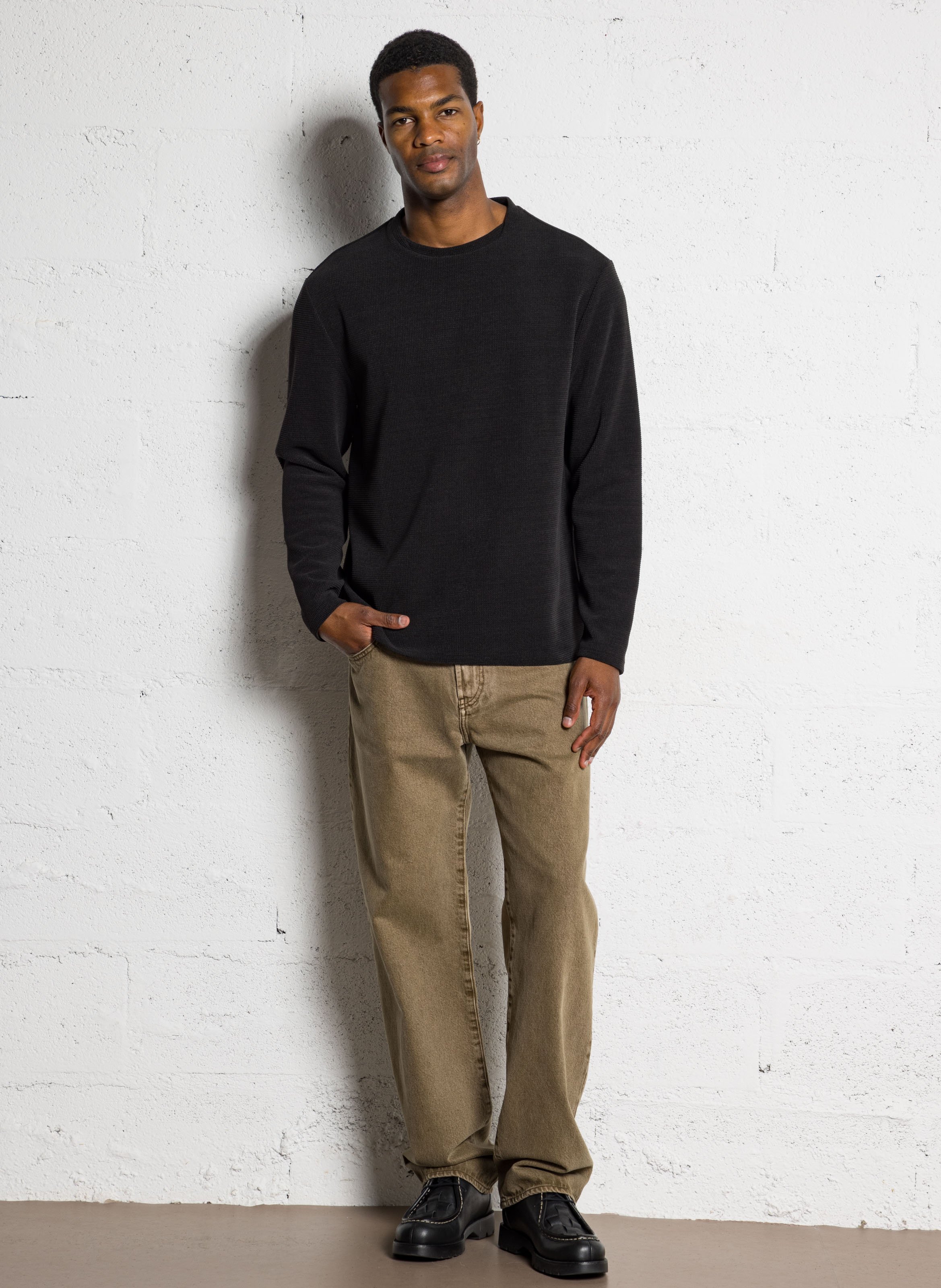 Tee-shirt col rond  IKKS Noir