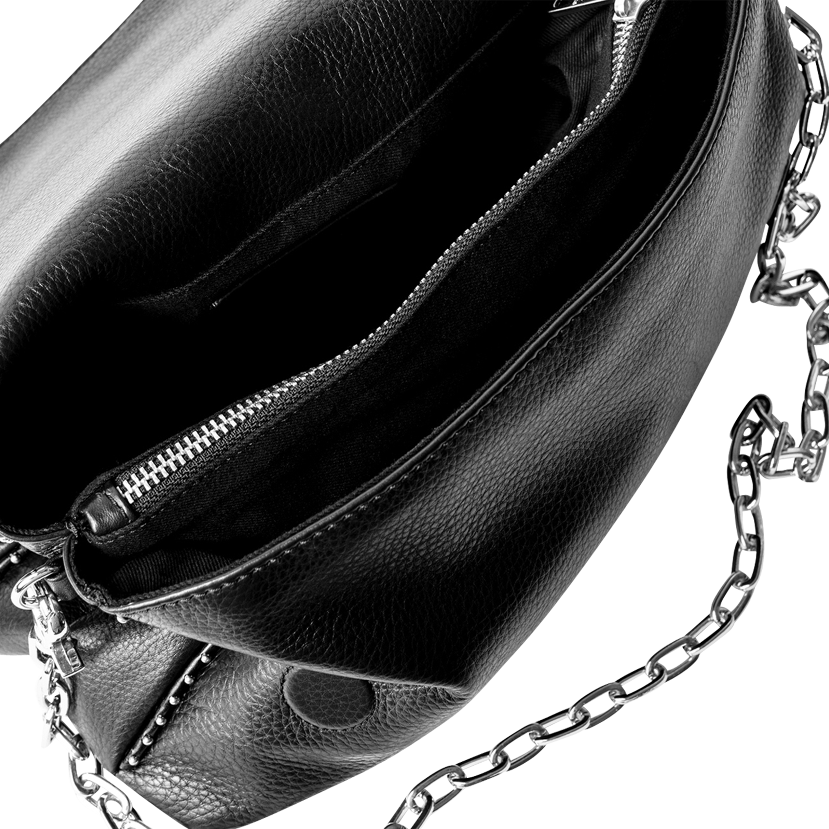 Sac bandoulière en cuir ZADIG&VOLTAIRE Noir