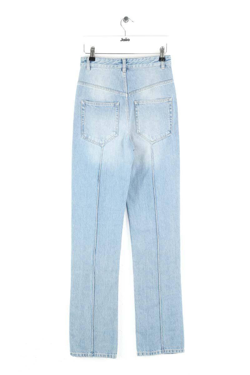 Cotton straight jeans ISABEL MARANT - Seconde Main Blue