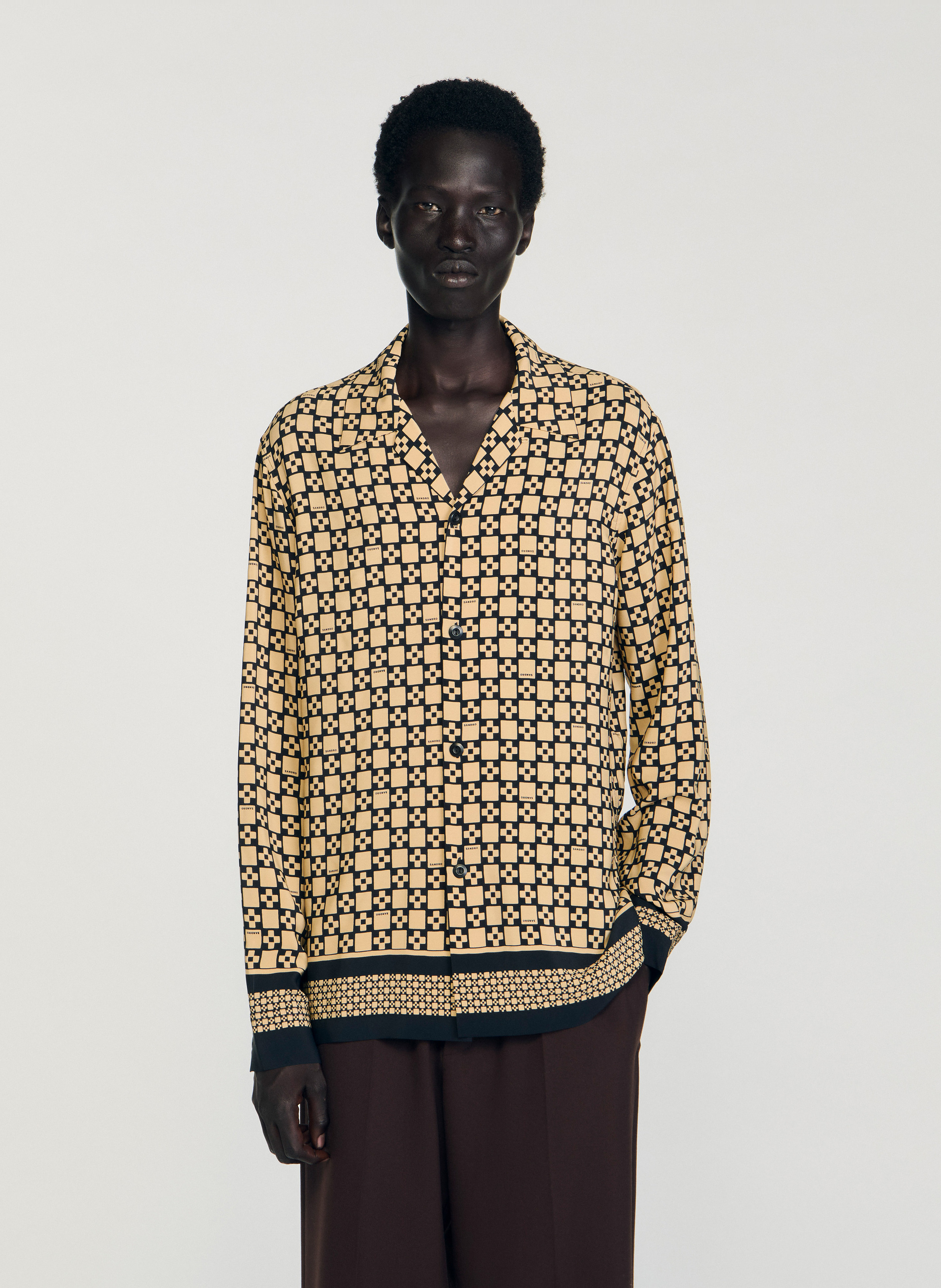 Straight Cuban collar shirt SANDRO