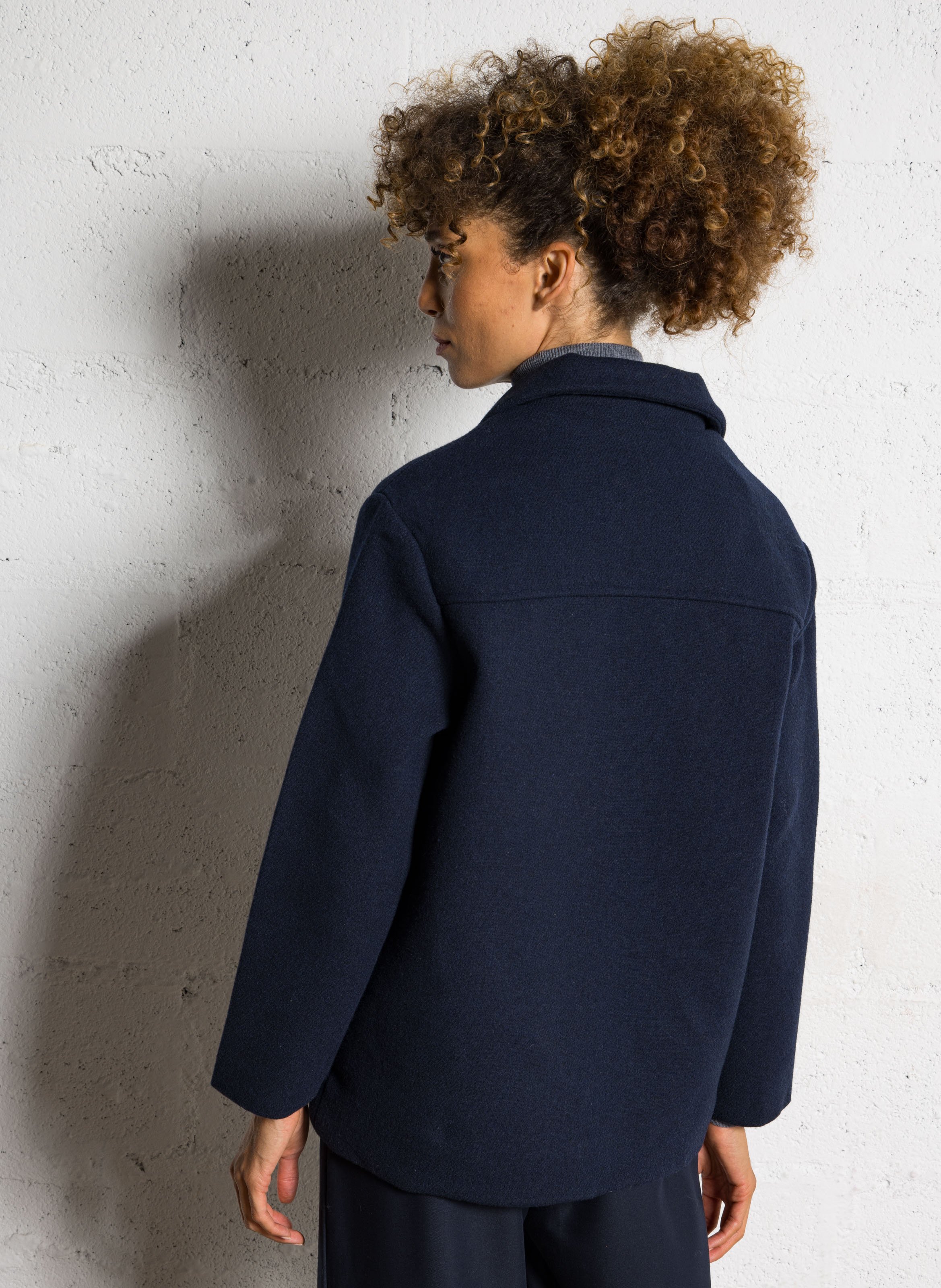 Manteau col classique  LA PETITE ETOILE Bleu