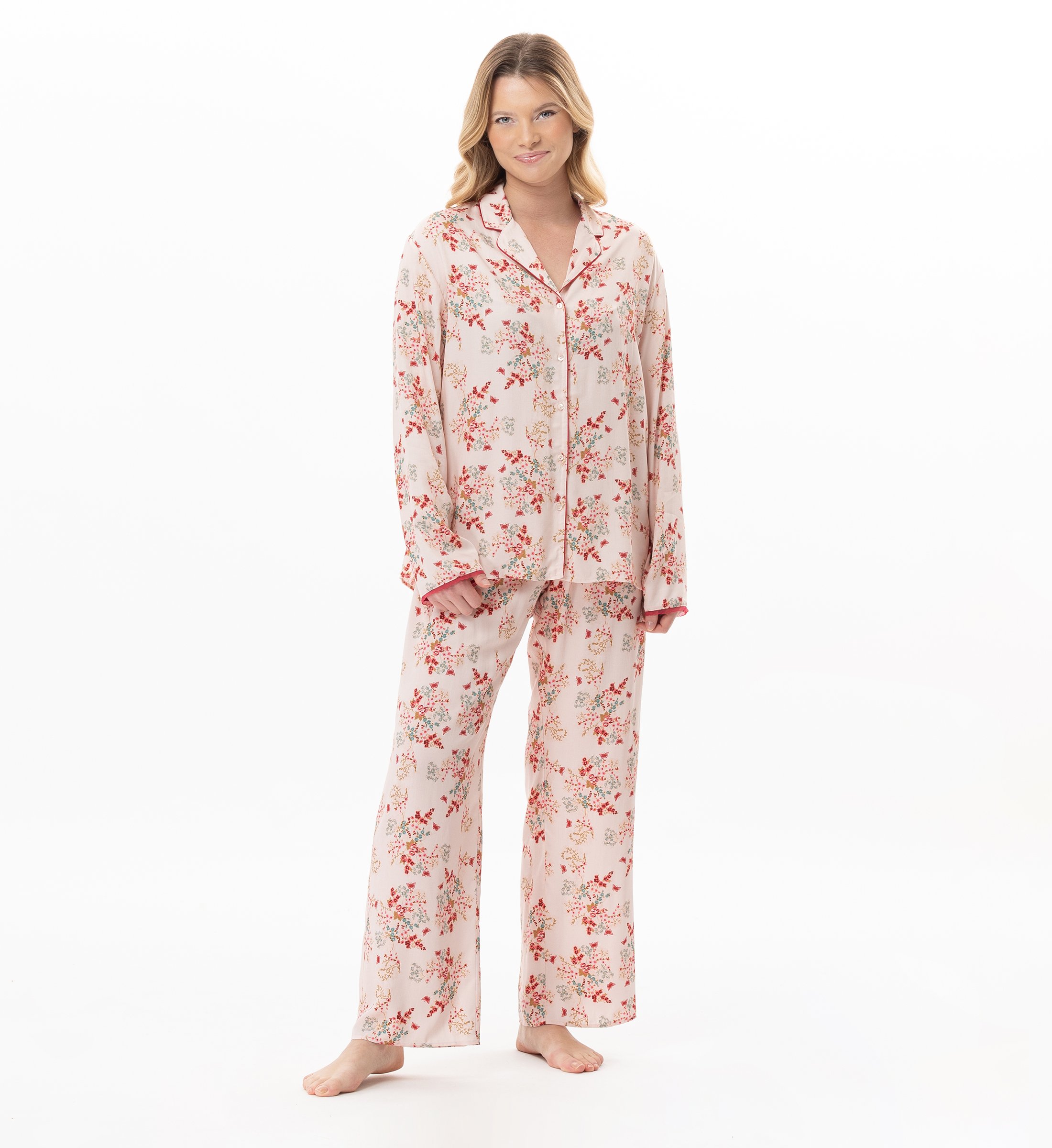 Buttoned viscose pyjama LE CHAT Multicolored