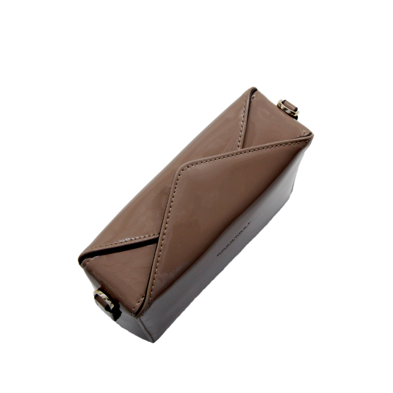Shoulder bag - synthetic and leather POURCHET Brown