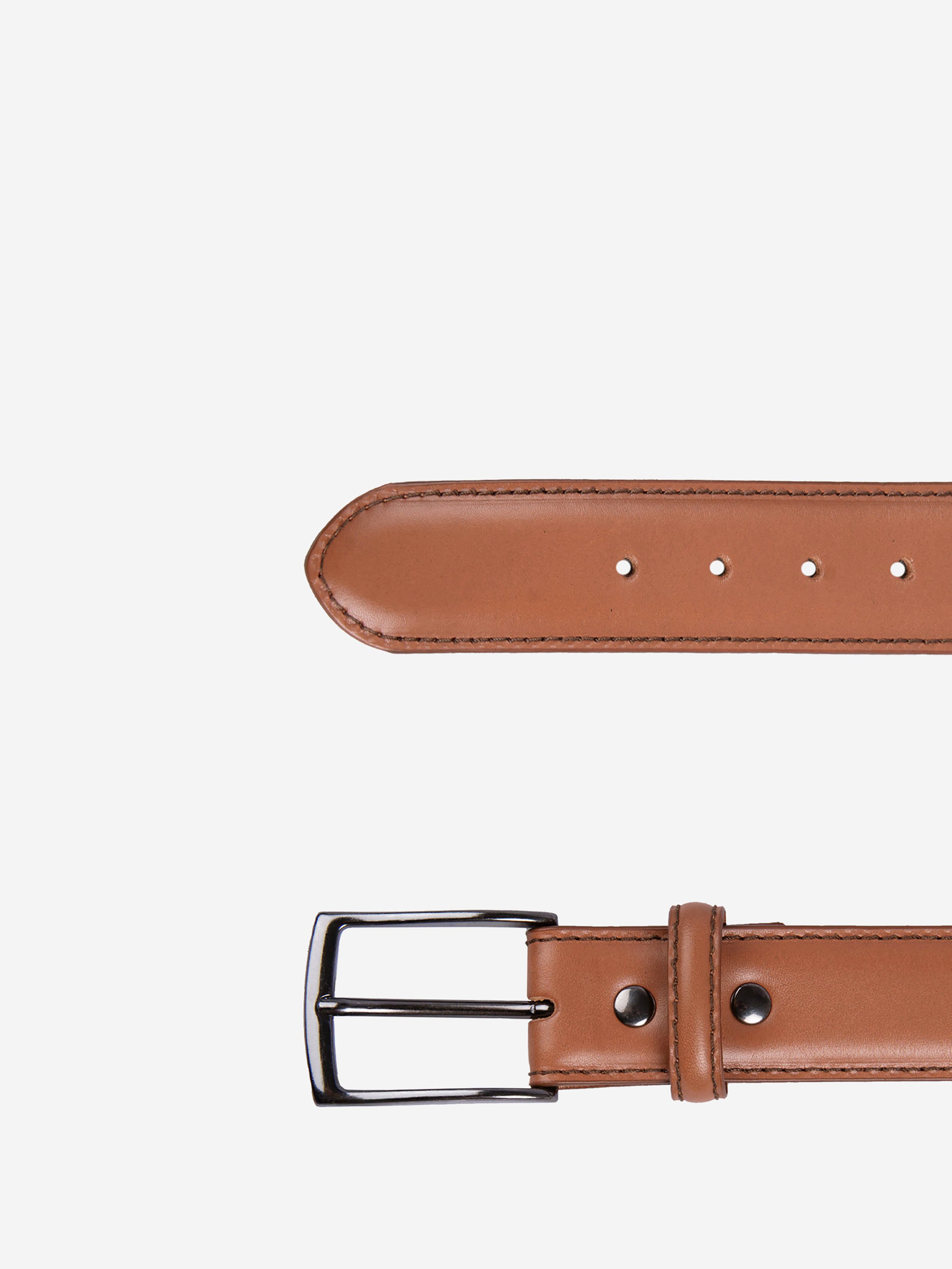 Madrid leather belt JULES & JENN Brown