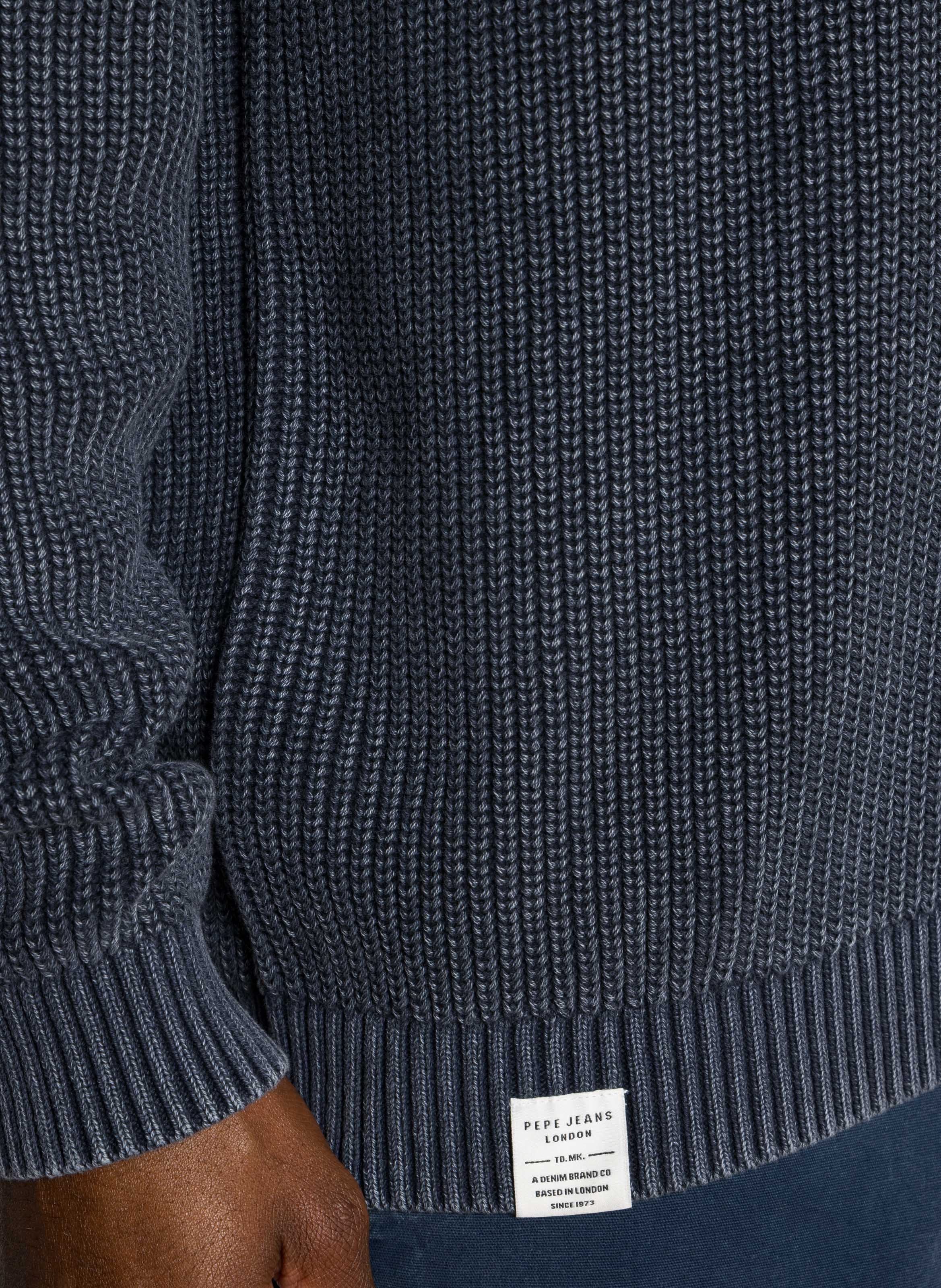 Colour block cotton sweater PEPE JEANS Blue