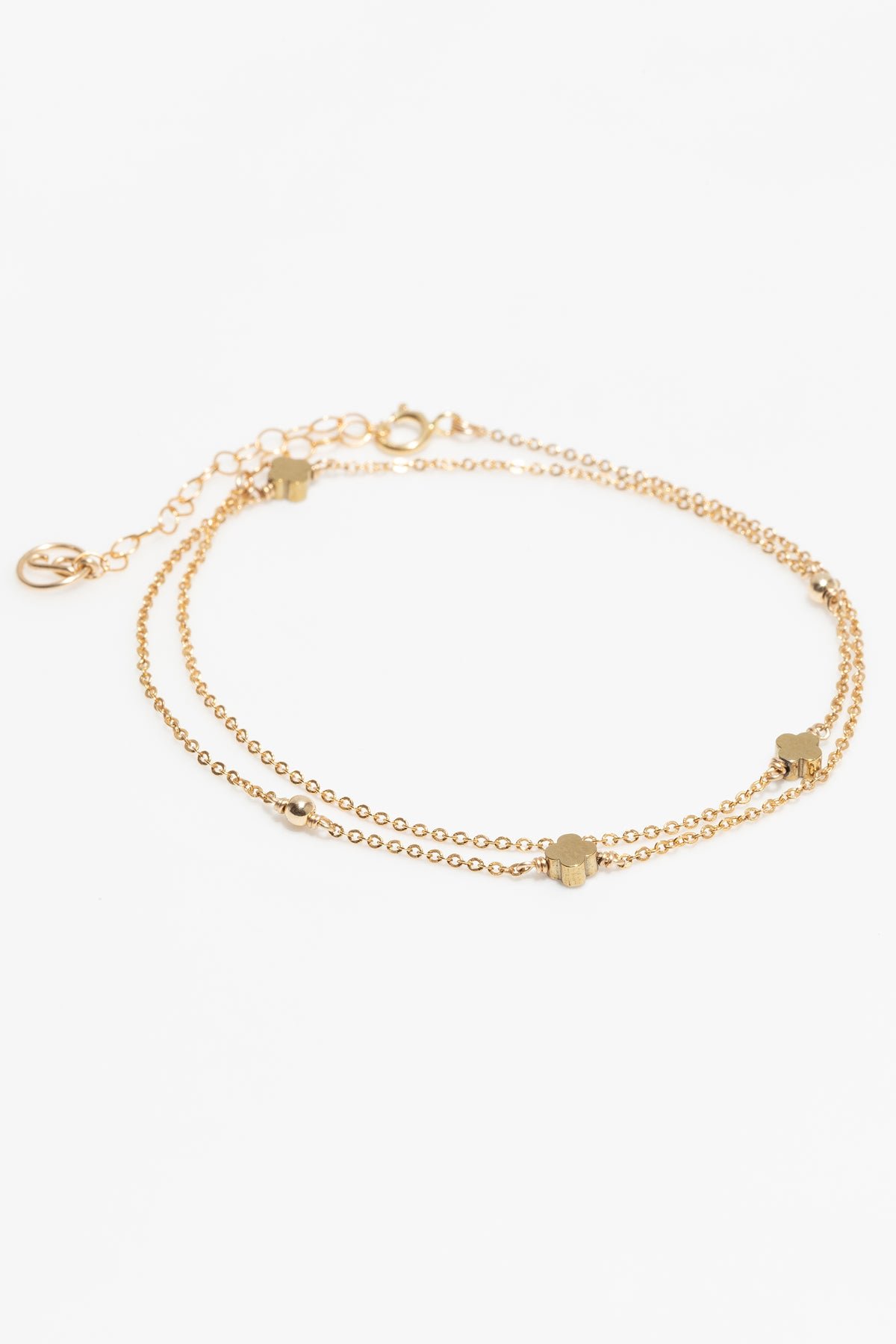 Bracelet - Amaya necklace - Pyrite clover YAY Golden