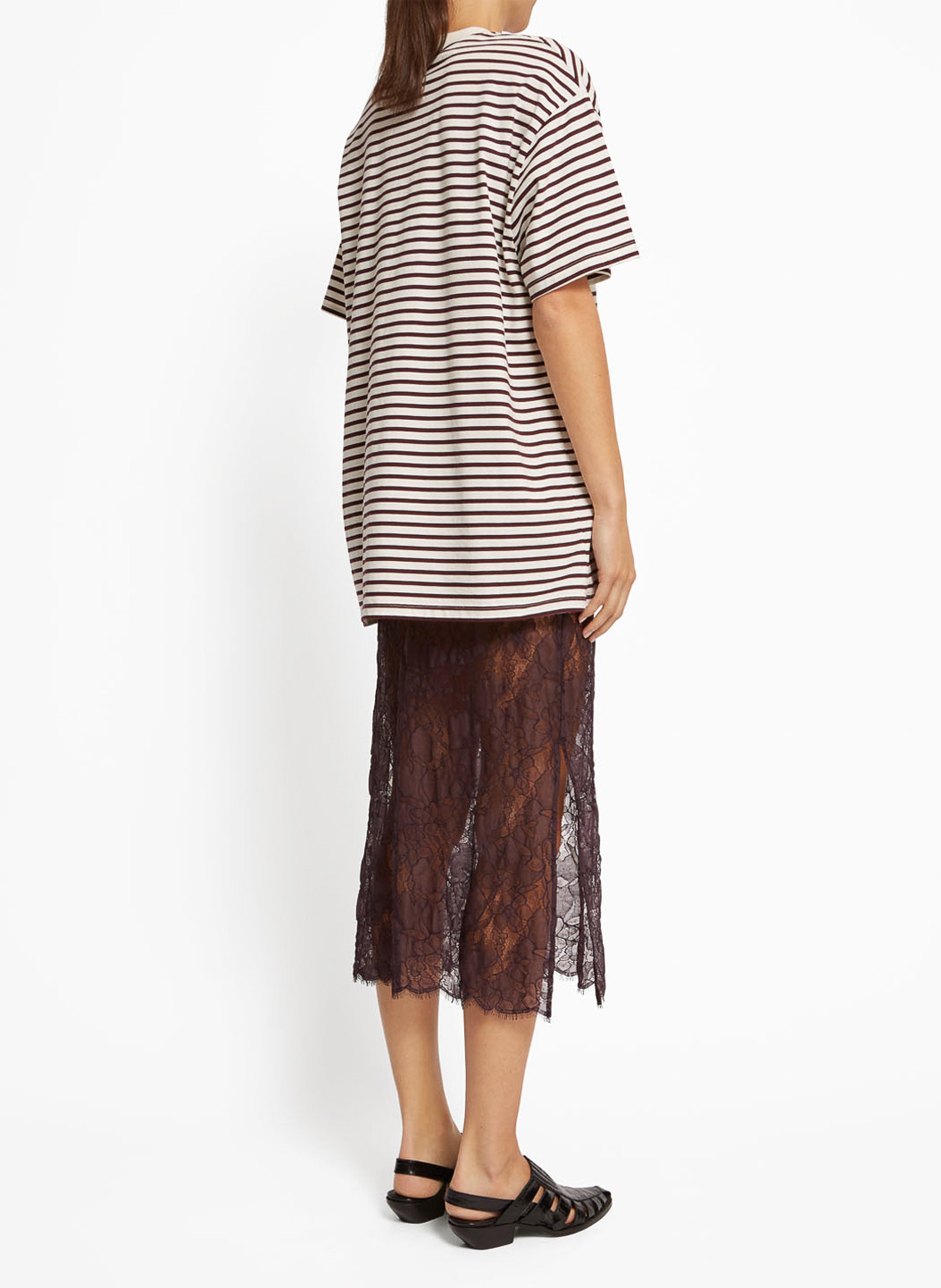 Midi-rok van kant ROSEANNA Violet