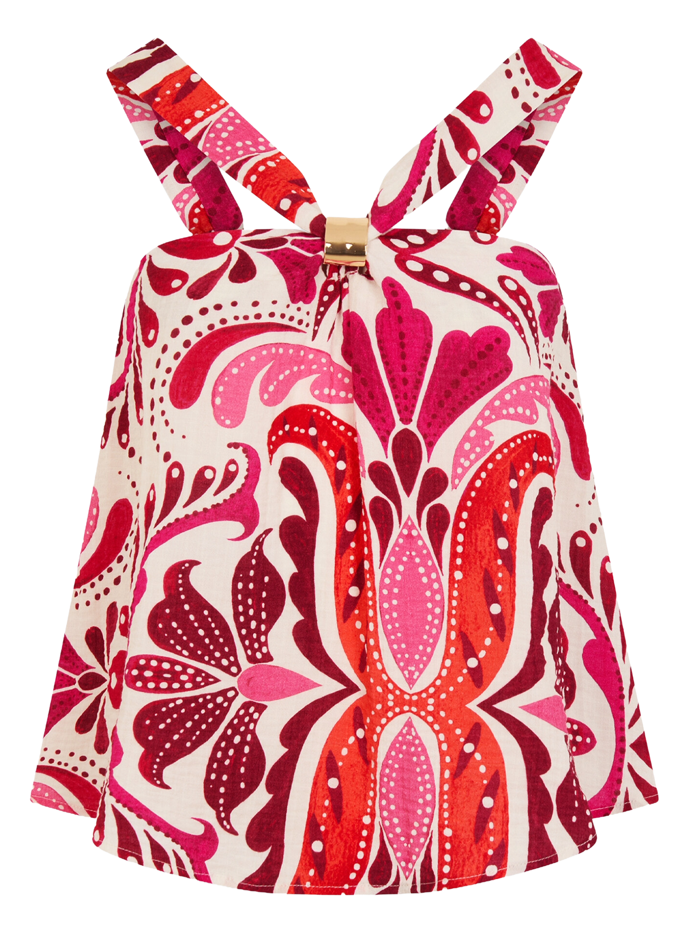 Top court imprimé MORGAN Multicolore