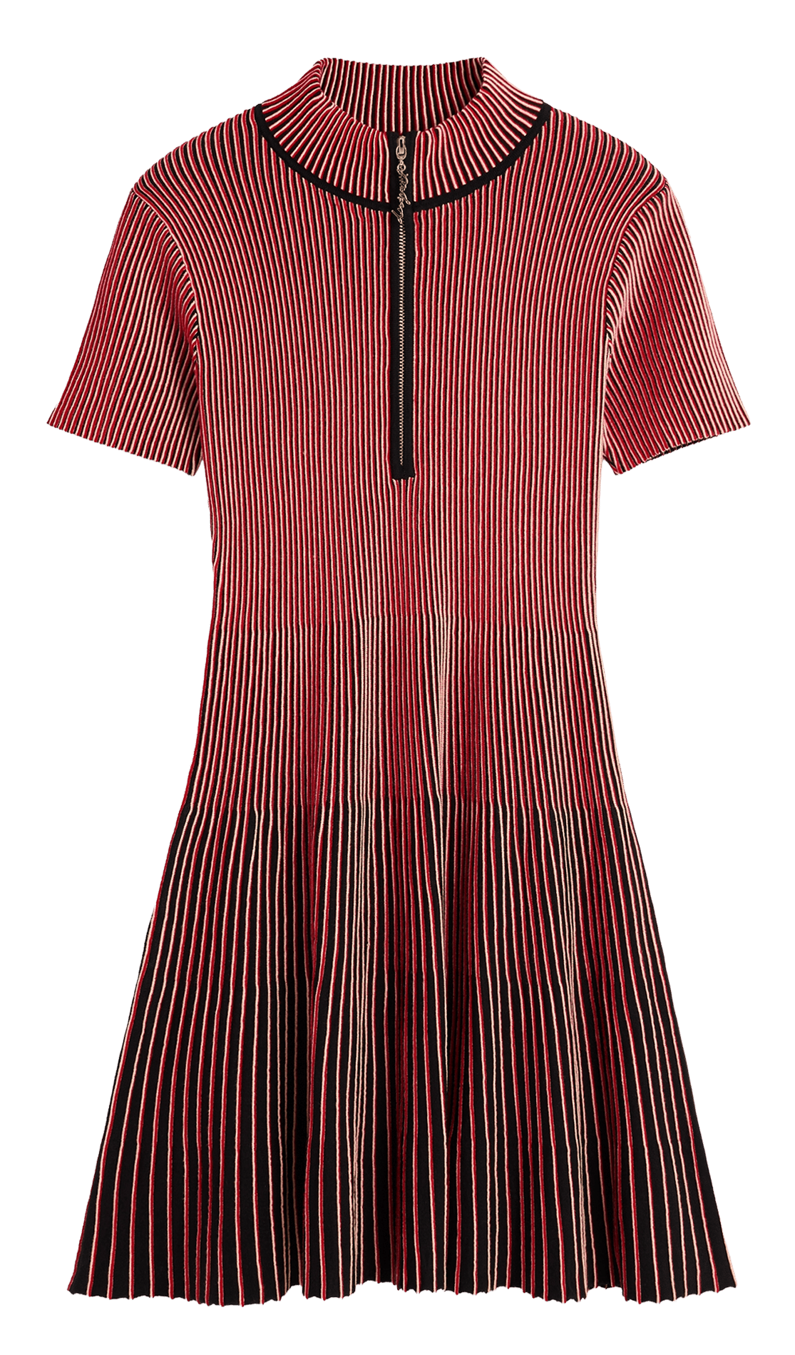 Robe courte col rond  DESIGUAL Rouge