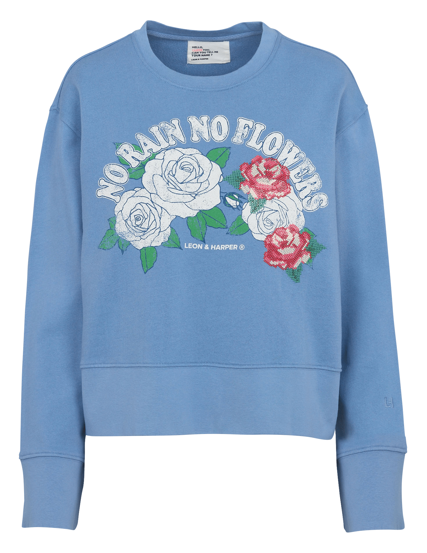 Round-neck organic cotton sweatshirt LEON & HARPER