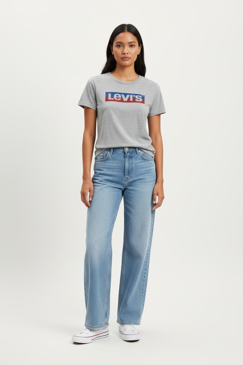 Tommy Badge T-shirt LEVI'S - Seconde main Grey