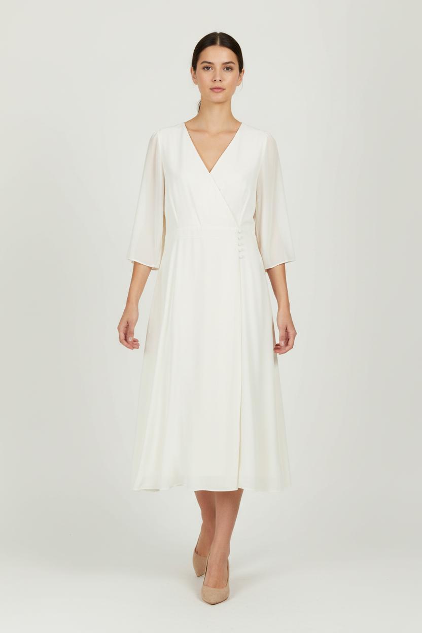 Long dress MAISON LEMOINE - Seconde main Beige