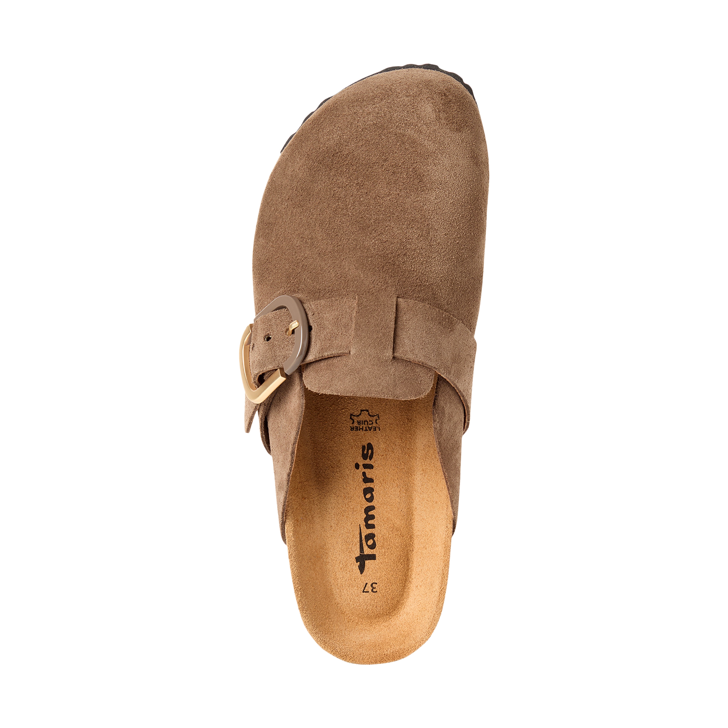 Leather mules Brown