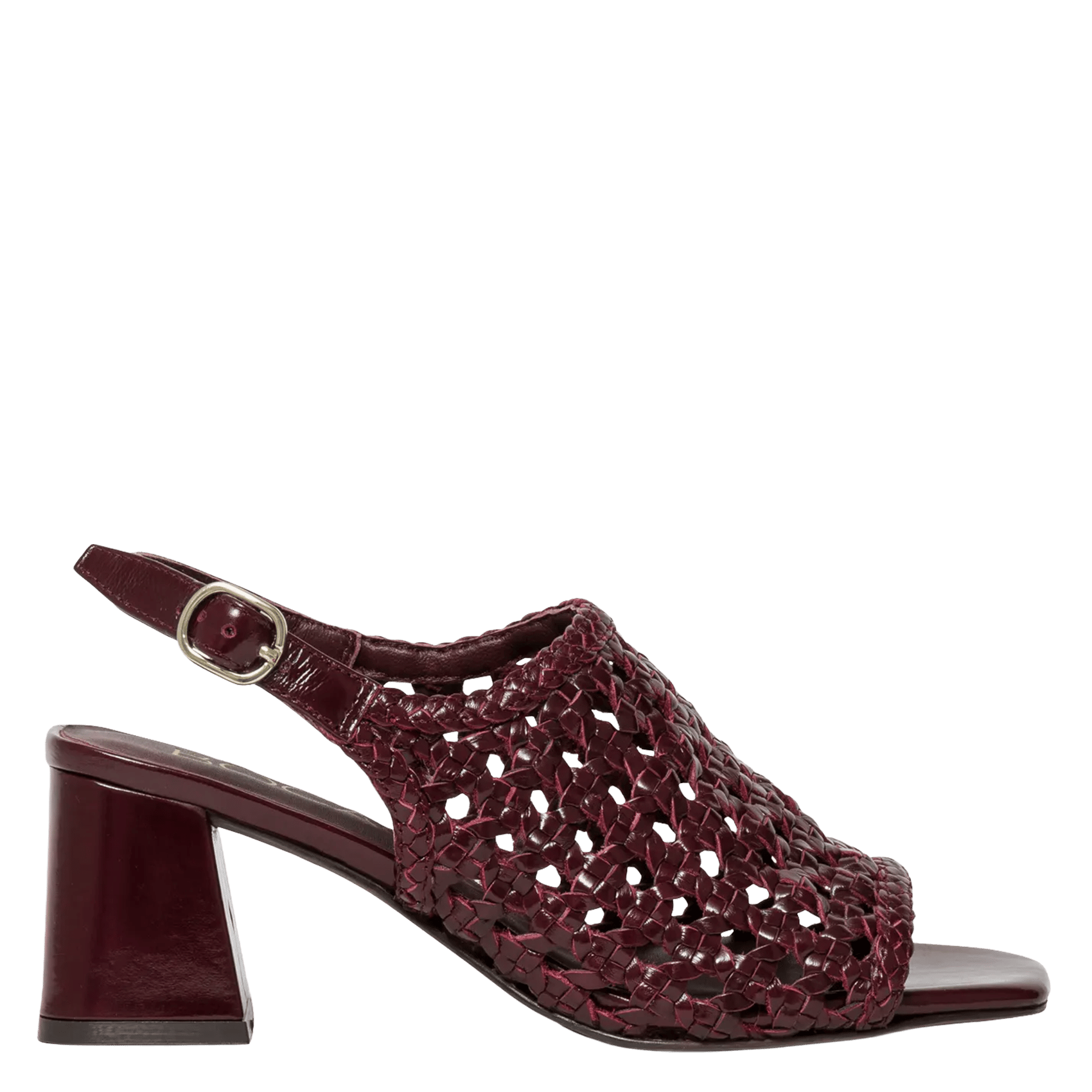 Halfhoge, leren sandalen BOCAGE