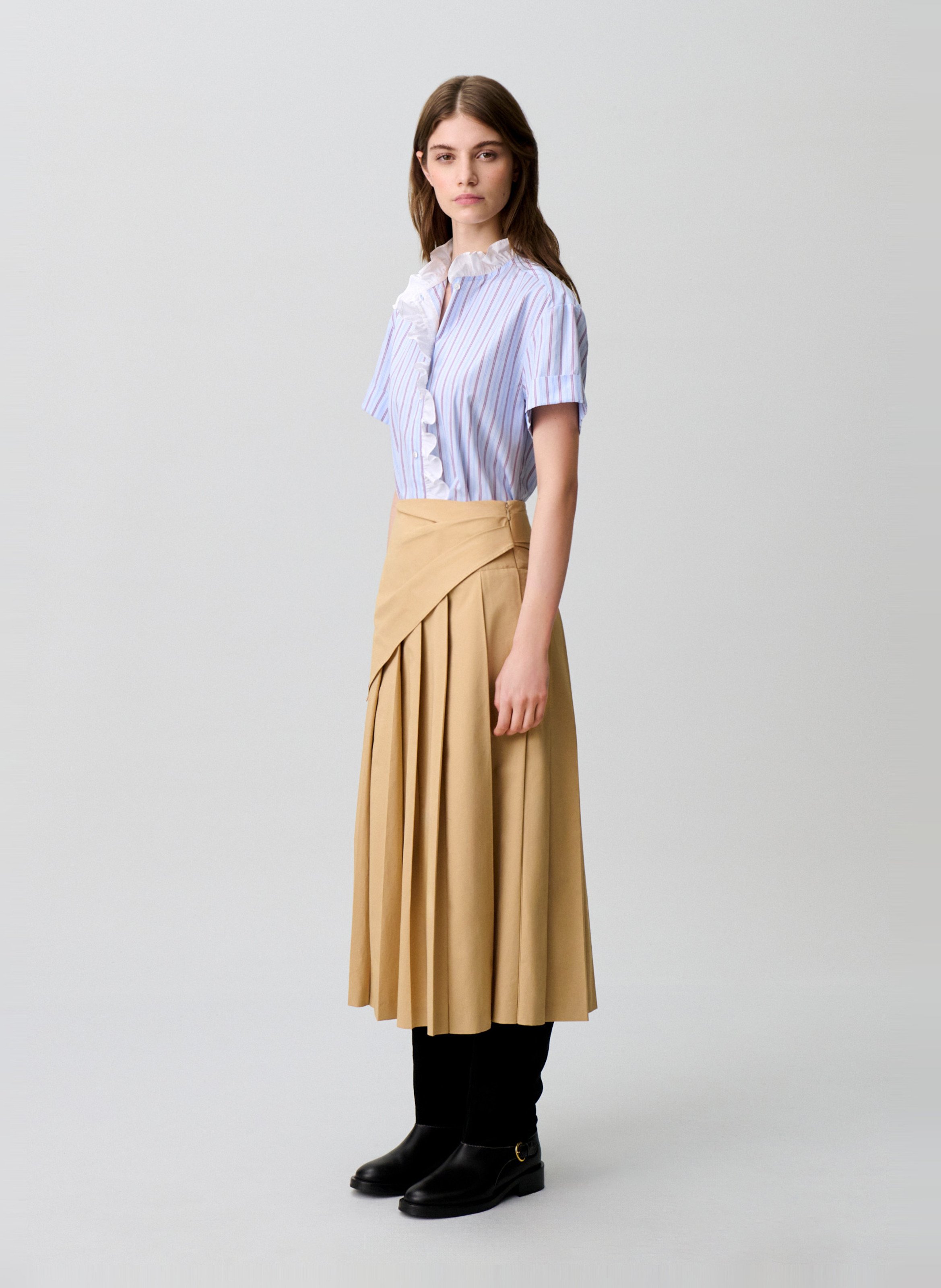 Chemise droite à rayures en coton CLAUDIE PIERLOT Multicolore