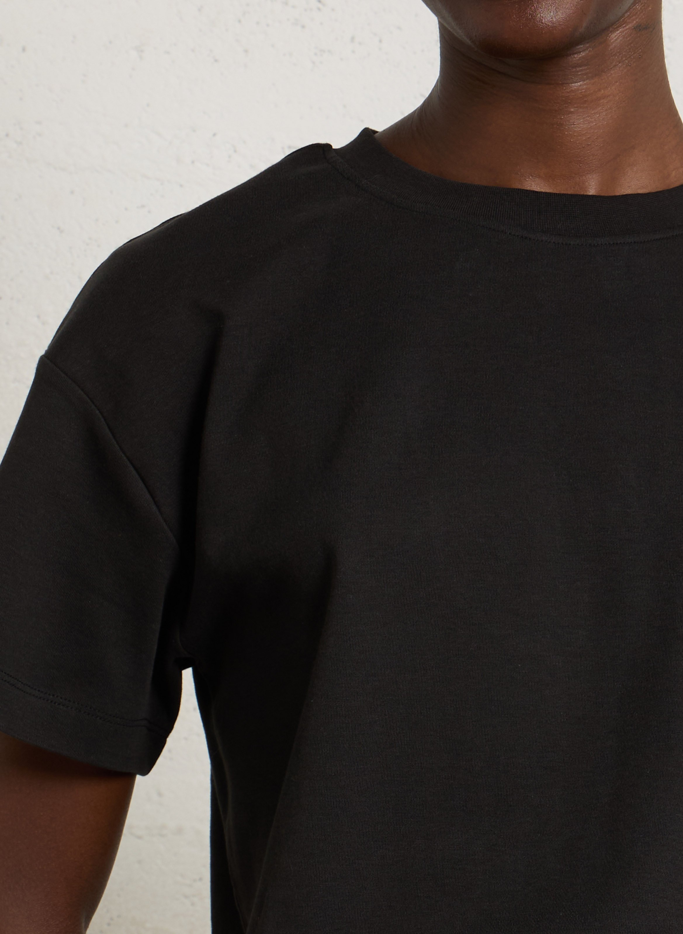 Tee-shirt col rond manches courtes uni SUD EXPRESS Noir
