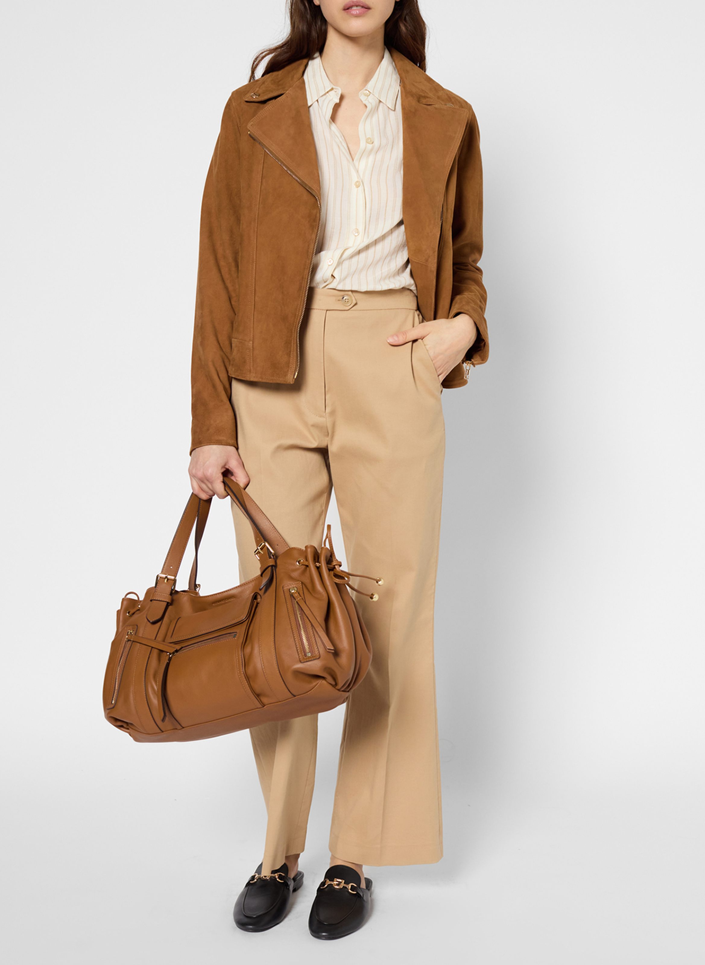 Nerfleren handtas GERARD DAREL Bruin