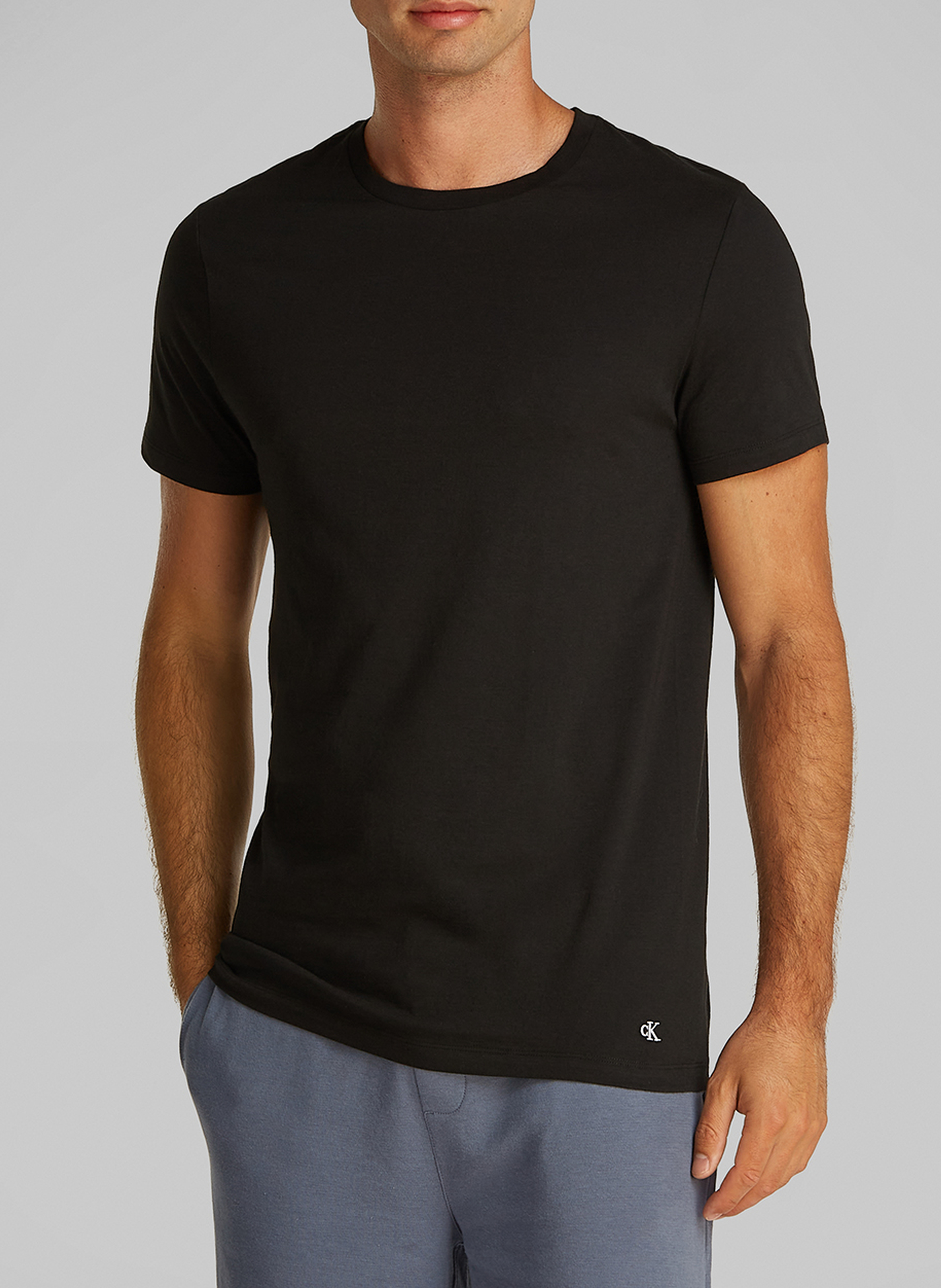 Lot de 3 tee-shirts col rond uni CALVIN KLEIN UNDERWEAR Multicolore
