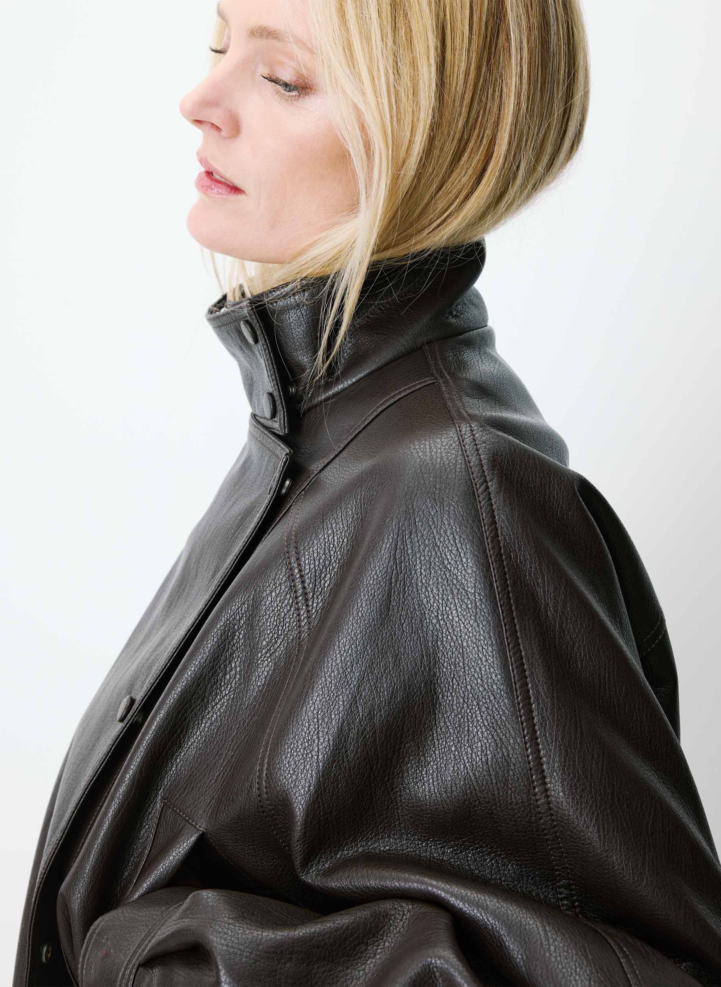 Veste oversize col montant | Marron GRACE ET MILA Femme