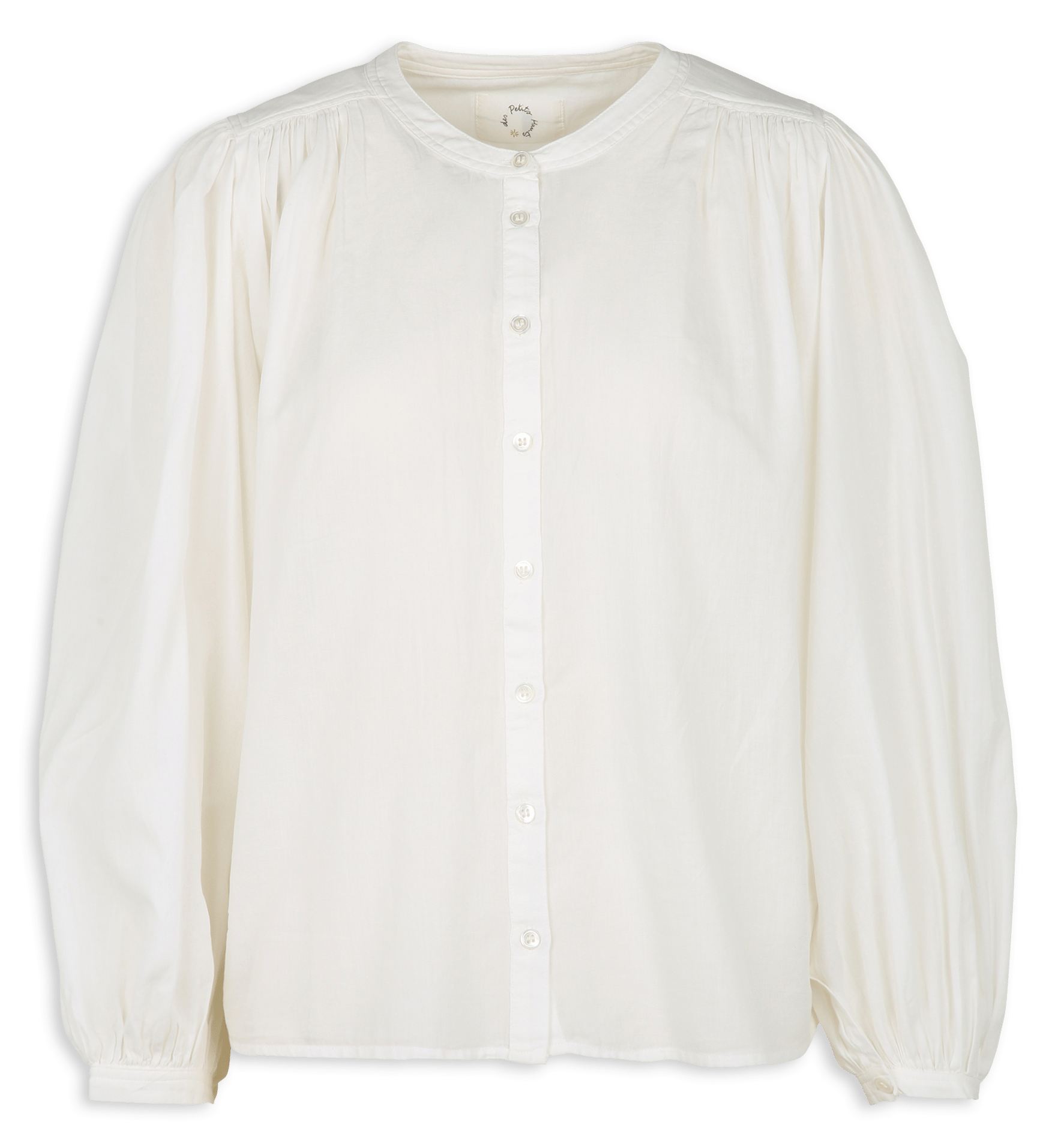 Loose-fit cotton round-neck blouse DES PETITS HAUTS