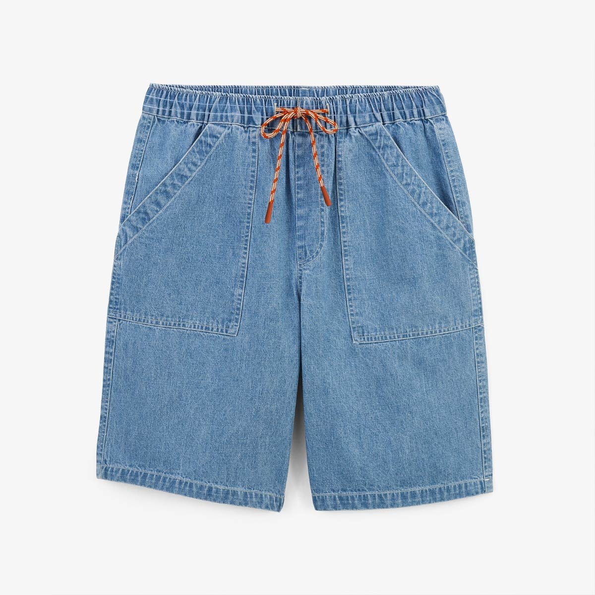 Wide-leg cotton Bermuda shorts SERGE BLANCO Blue