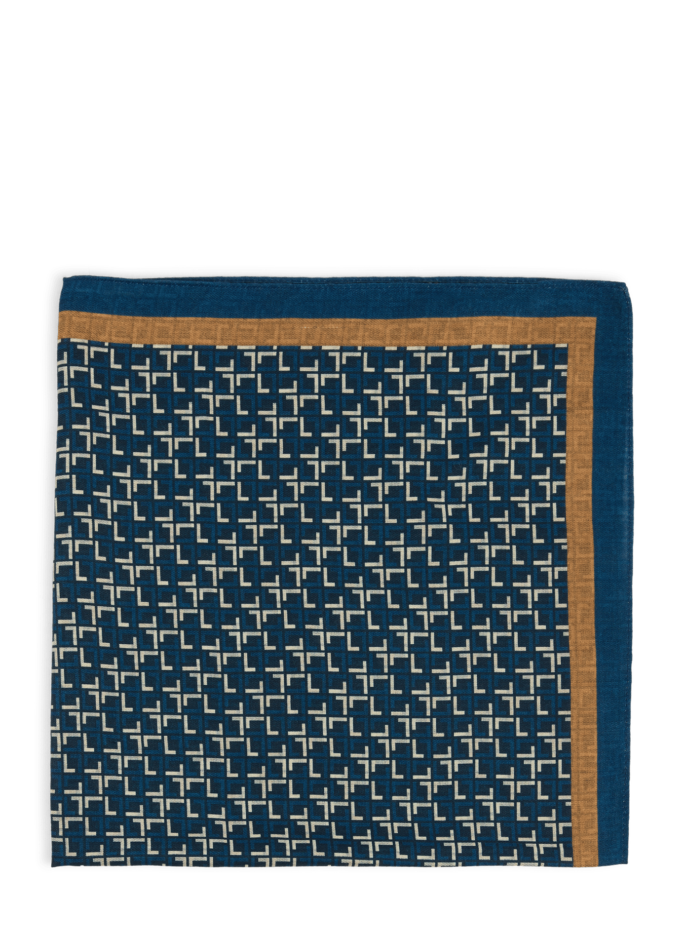 Graphic printed scarf with rolled edges SAISON 1865