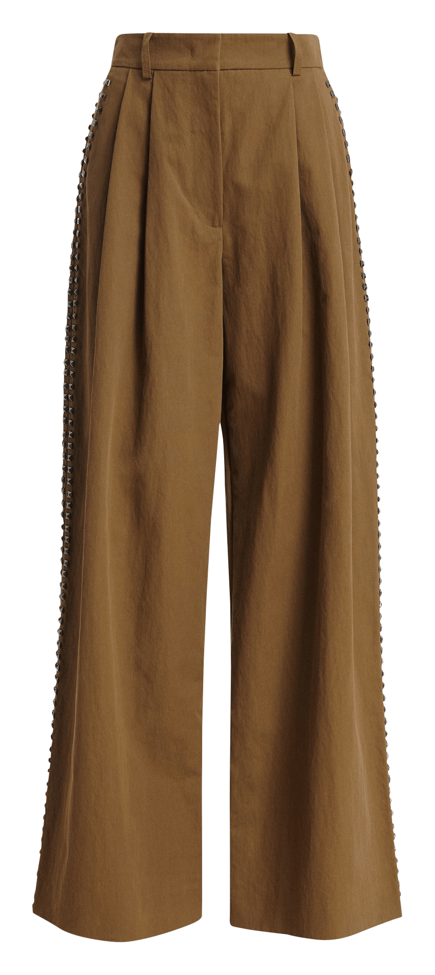 Pantalón ancho adornado con tachuelas ESSENTIEL ANTWERP Marron