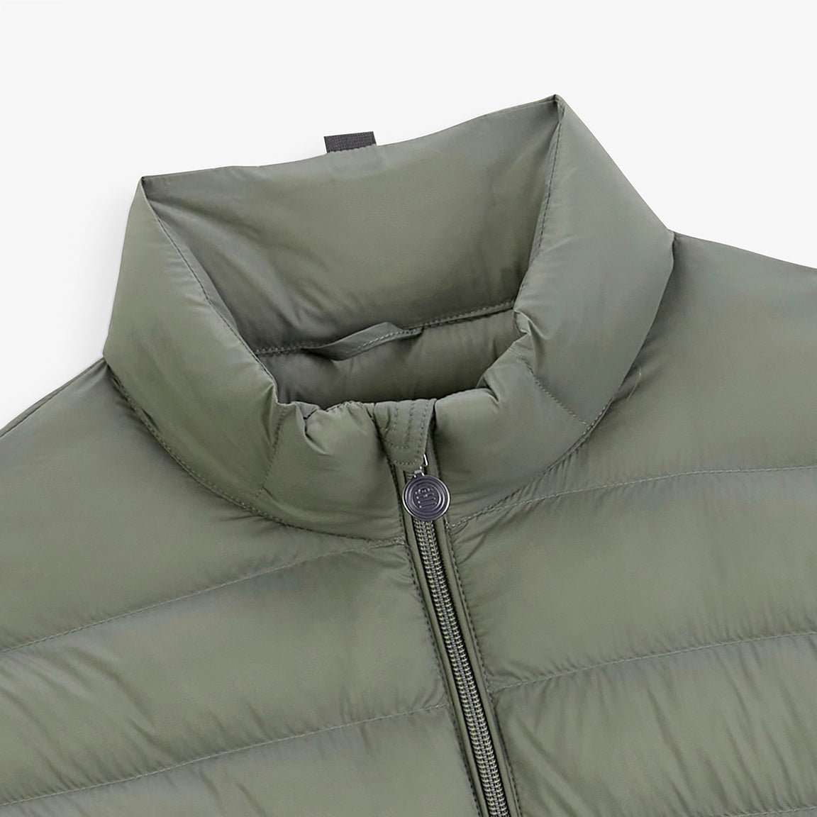 Light military green long-sleeve puffer jacket SERGE BLANCO Grey