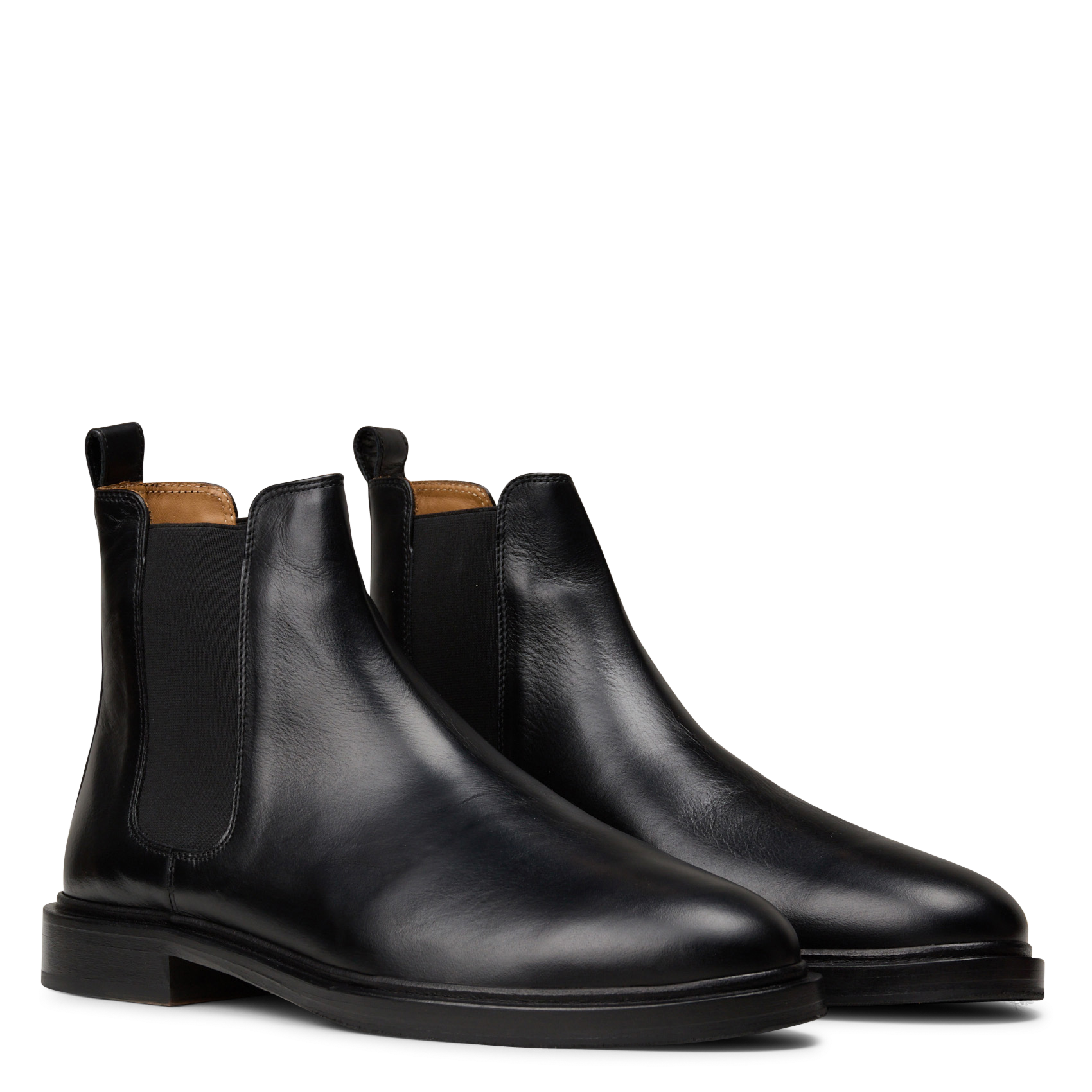 Leather ankle boots BOBBIES Black
