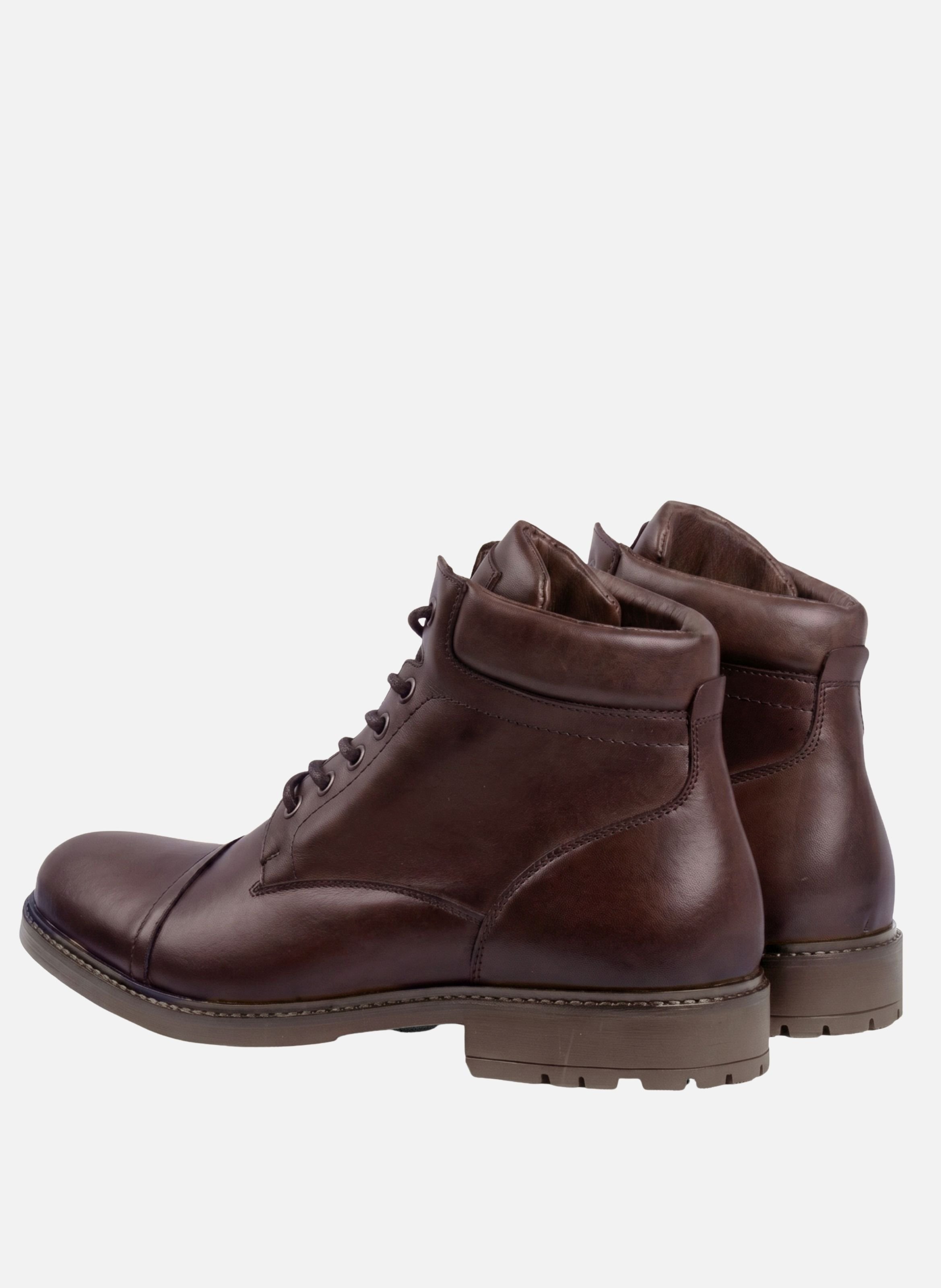 Boots rangers elliot cuir JULES & JENN Marron