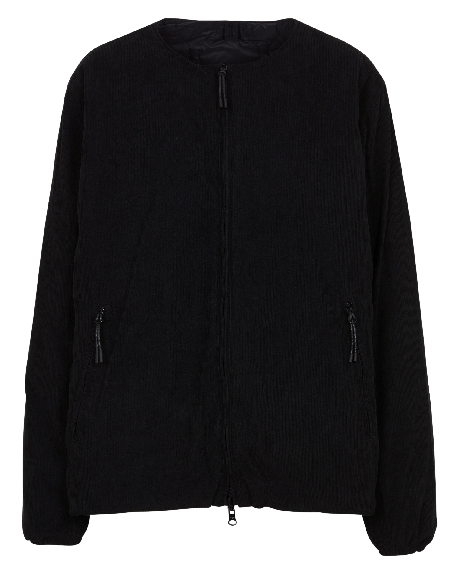 Oversized gewatteerde jas met ronde hals TAION Zwart