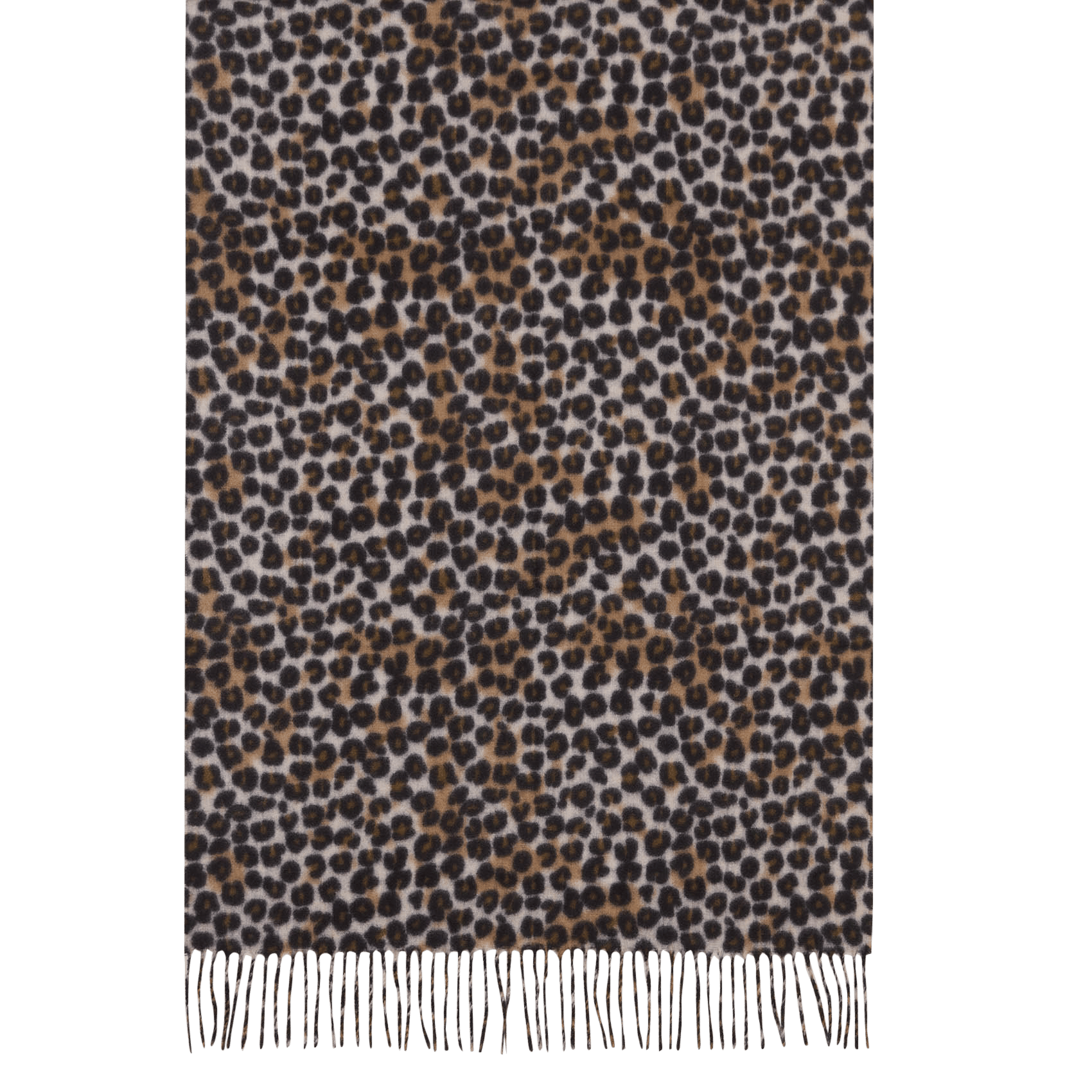 Leopard print scarf LE TEMPS DES CERISES Black