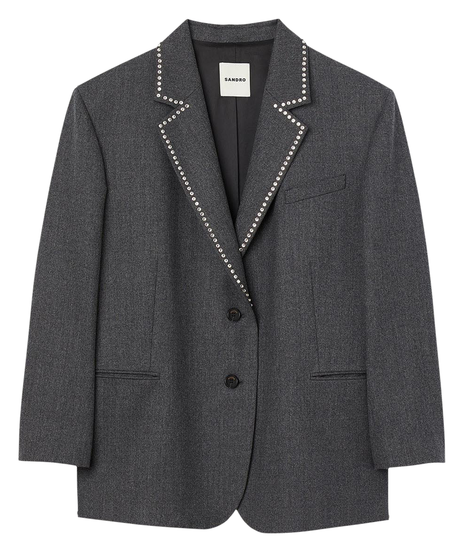 Wollen blazer GrijsSANDRO