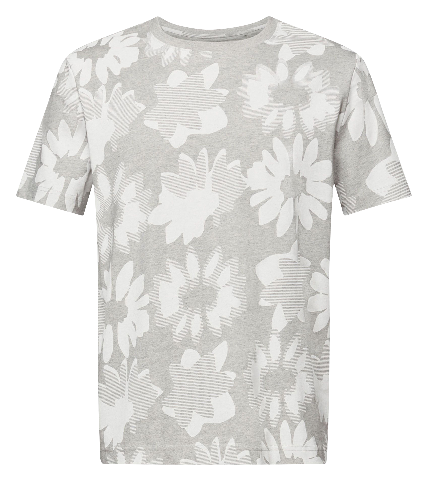 Tee-shirt col rond imprimé ESPRIT Gris