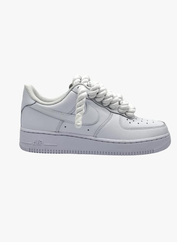 Air Force 1 Low Cordon Blanc White Nike Homme 9141497725193 Place des Tendances