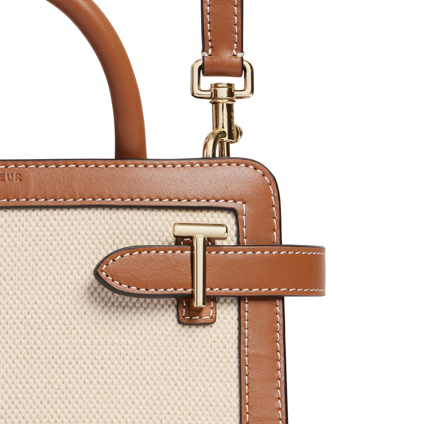 Sac à main en cuir LE TANNEUR Beige
