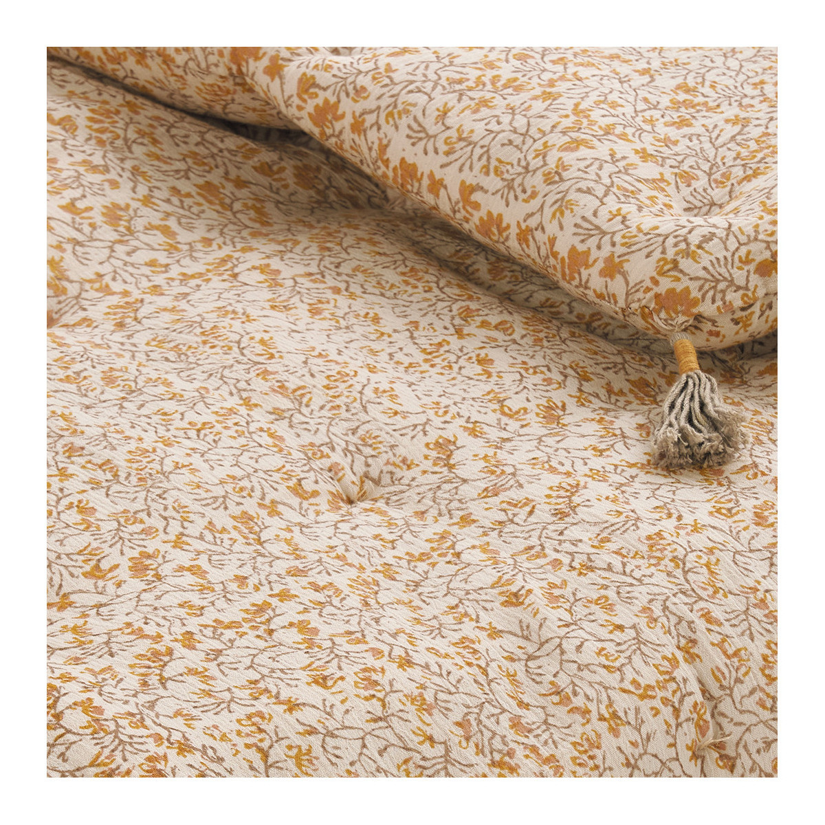 Cotton futon BLANC D'IVOIRE Yellow