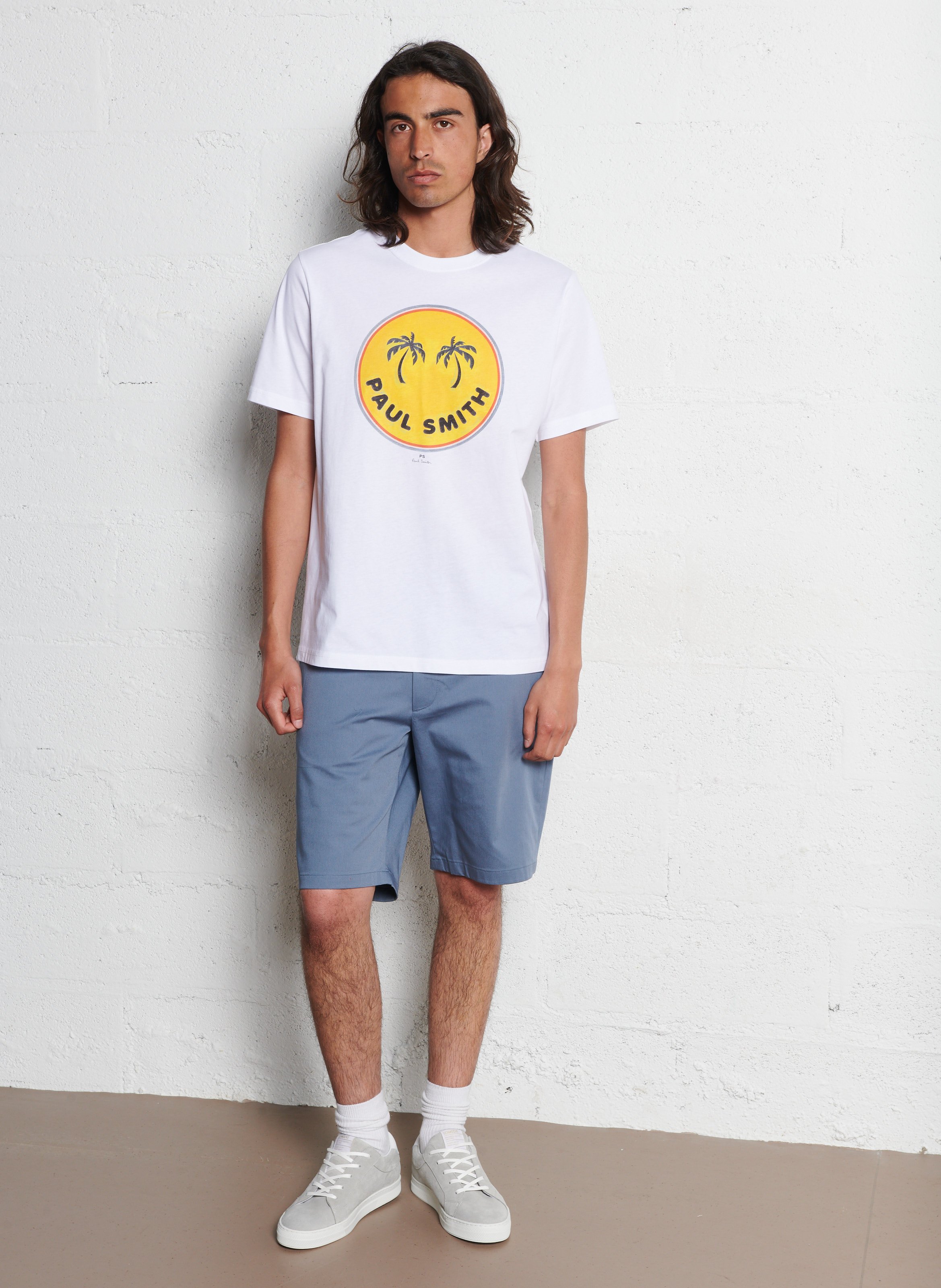 Printed organic cotton T-shirt PAUL SMITH White