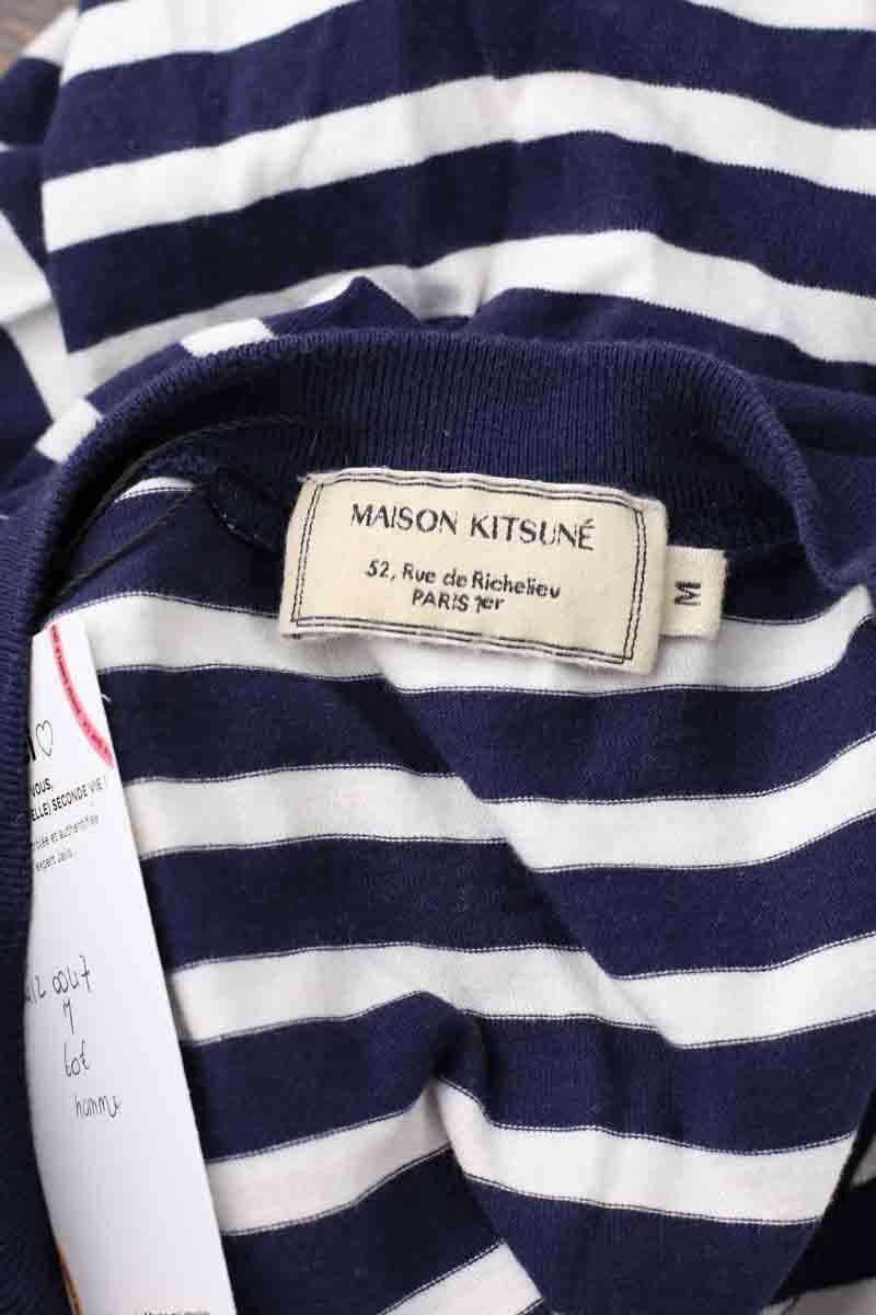 T-shirt en coton MAISON KITSUNÉ - Seconde main Bleu