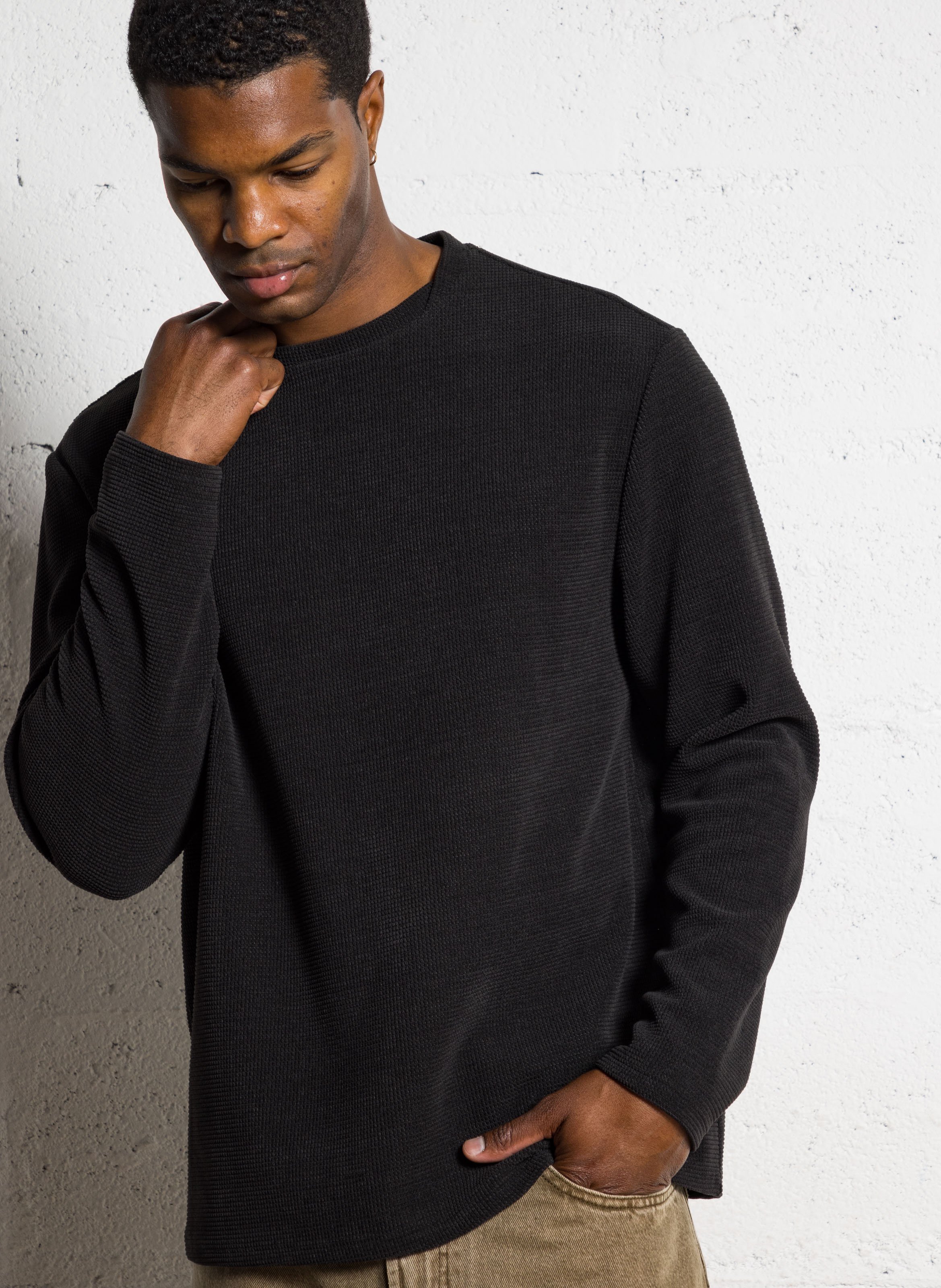 Tee-shirt col rond  IKKS Noir