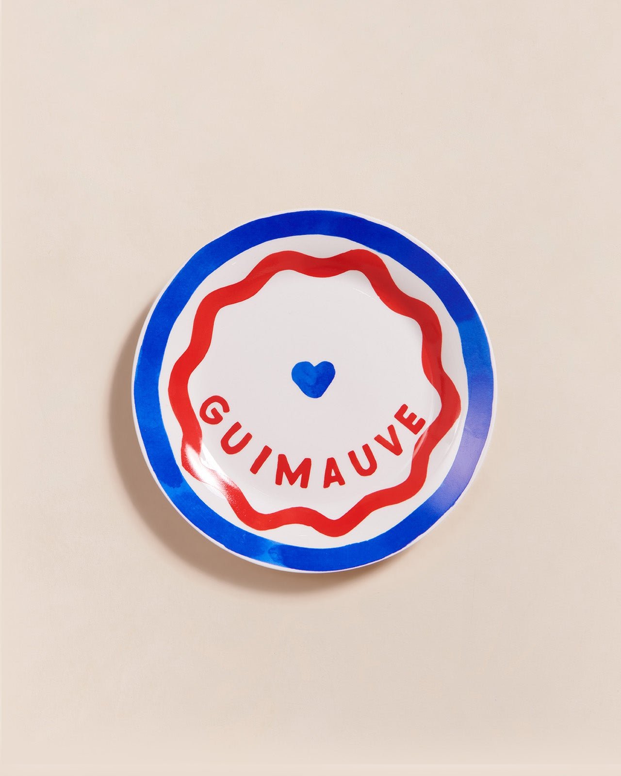 L'assiette à dessert guimauve en porcelaine EMOI EMOI Multicolore