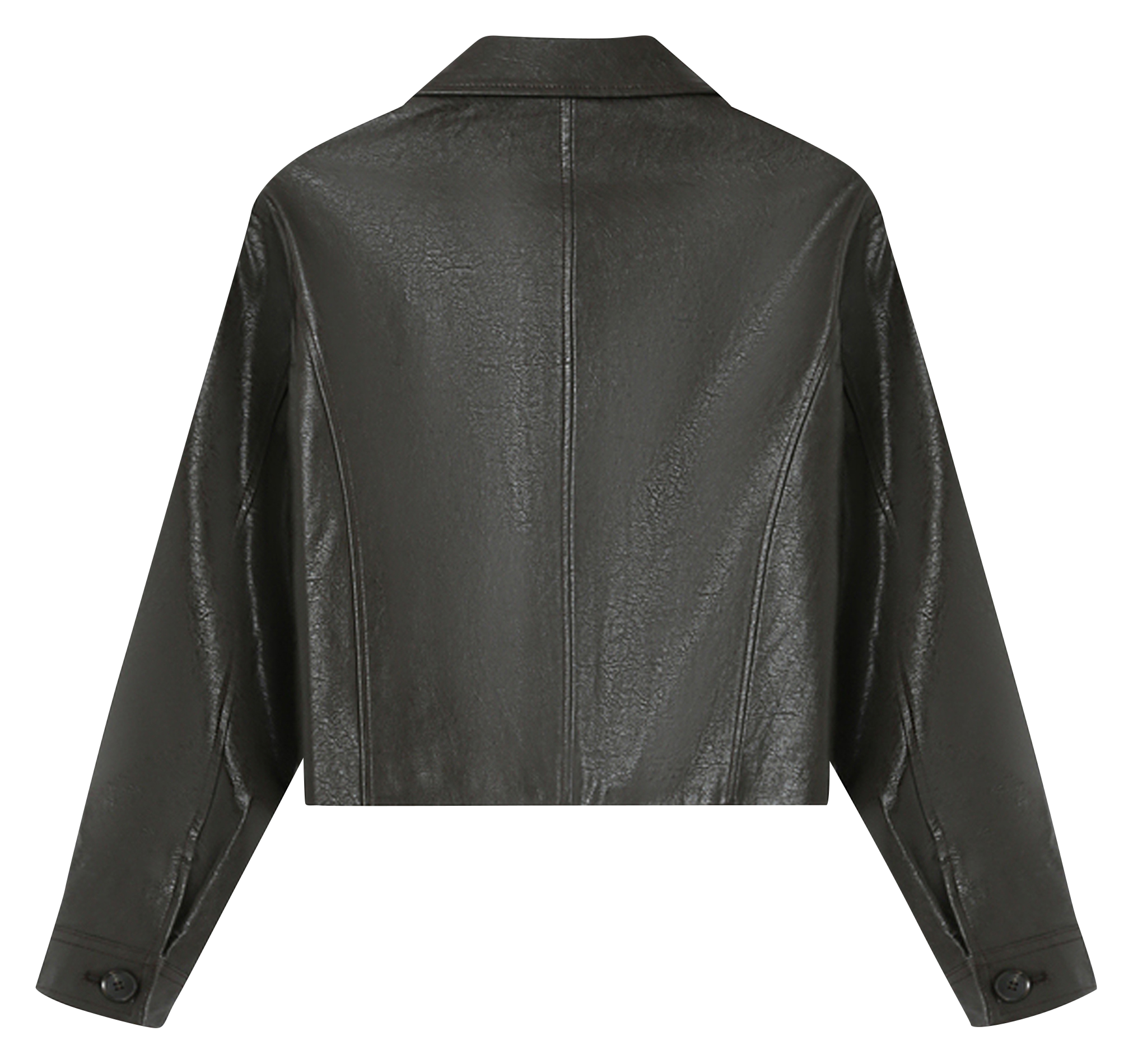 Straight-cut jacket with classic collar GRACE ET MILA Brown