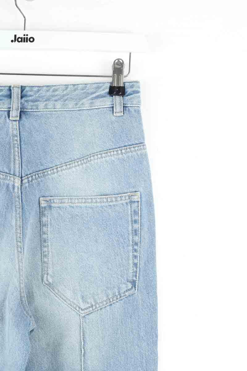 Cotton straight jeans ISABEL MARANT - Seconde Main Blue