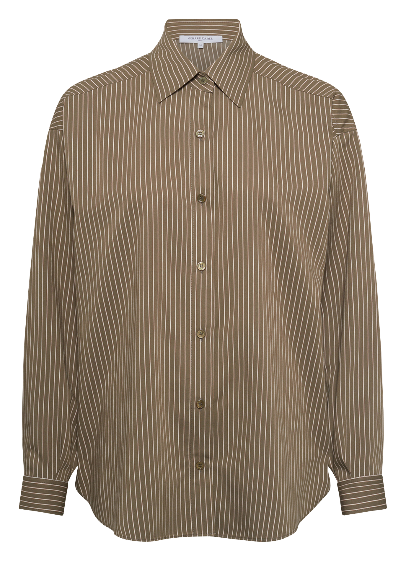 Chemise oversize rayée GERARD DAREL Kaki