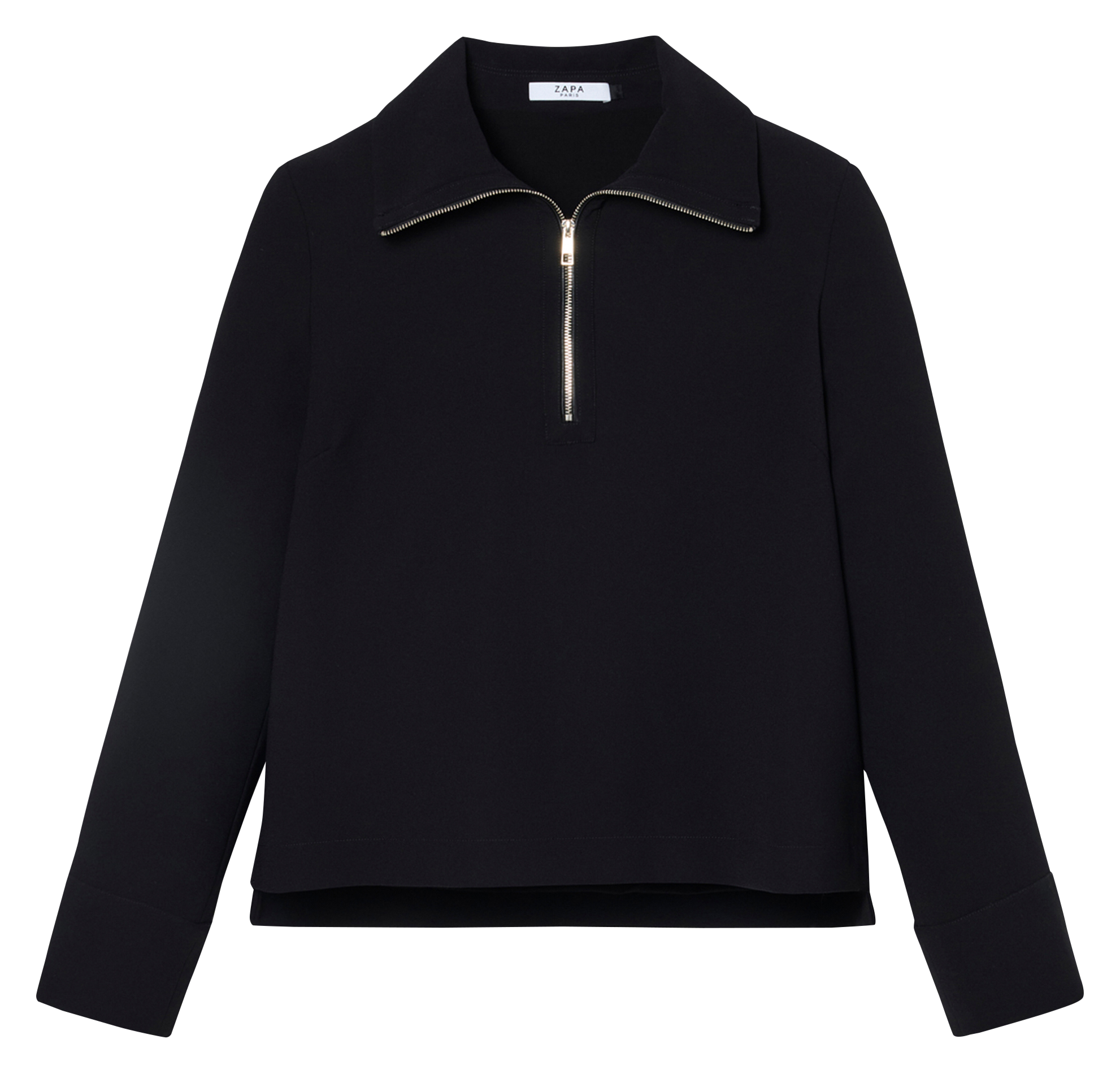 Top mit Stehkragen ZAPA Schwarz