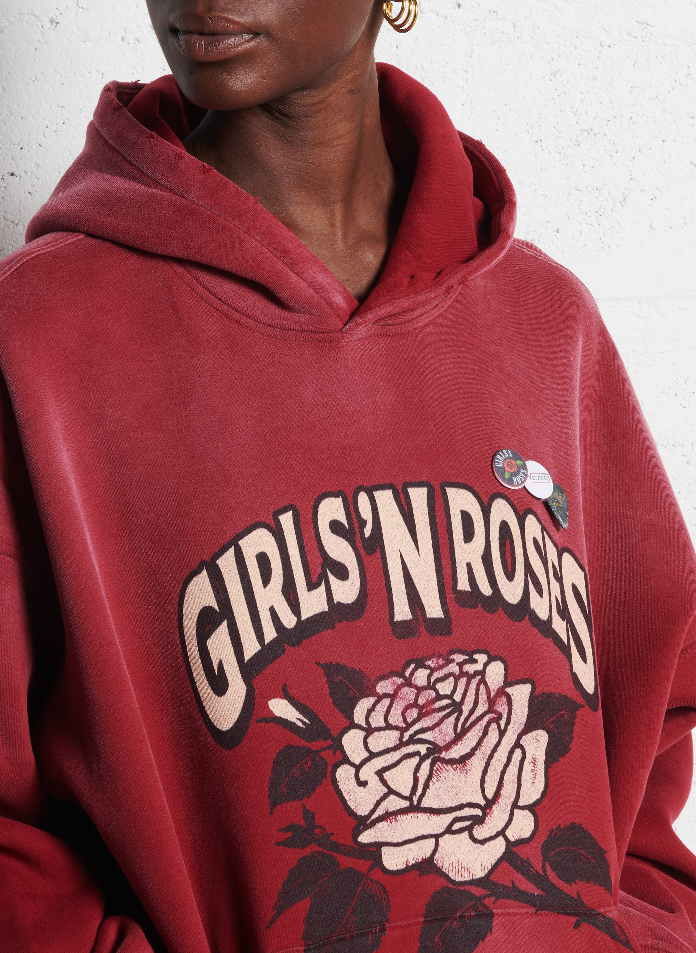 Sweat col rond en coton mélangé NEWTONE Rouge