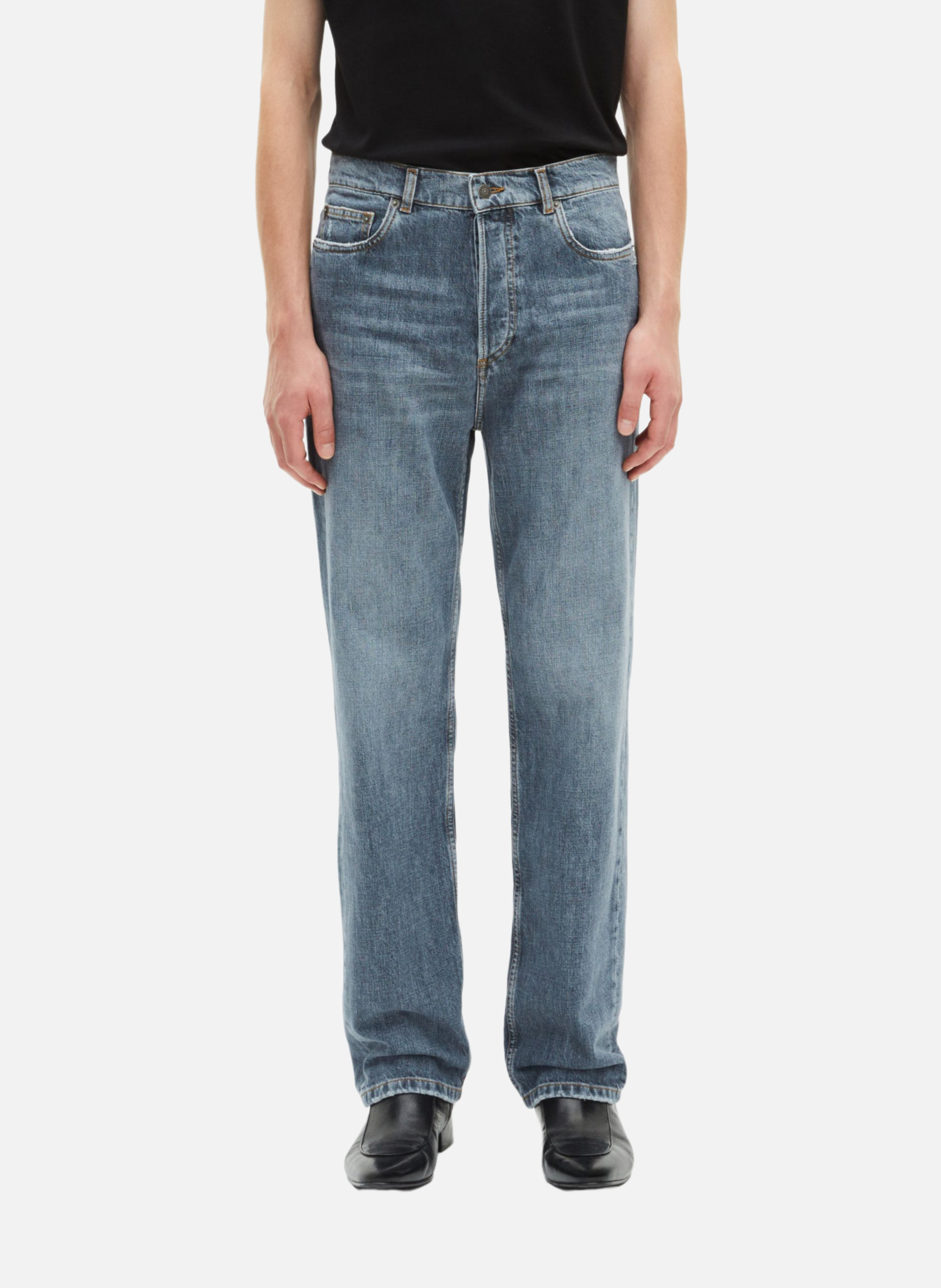 - Straight-leg jeans
- 5 pockets
- Straight cut
- Faded effect THE KOOPLES Blue