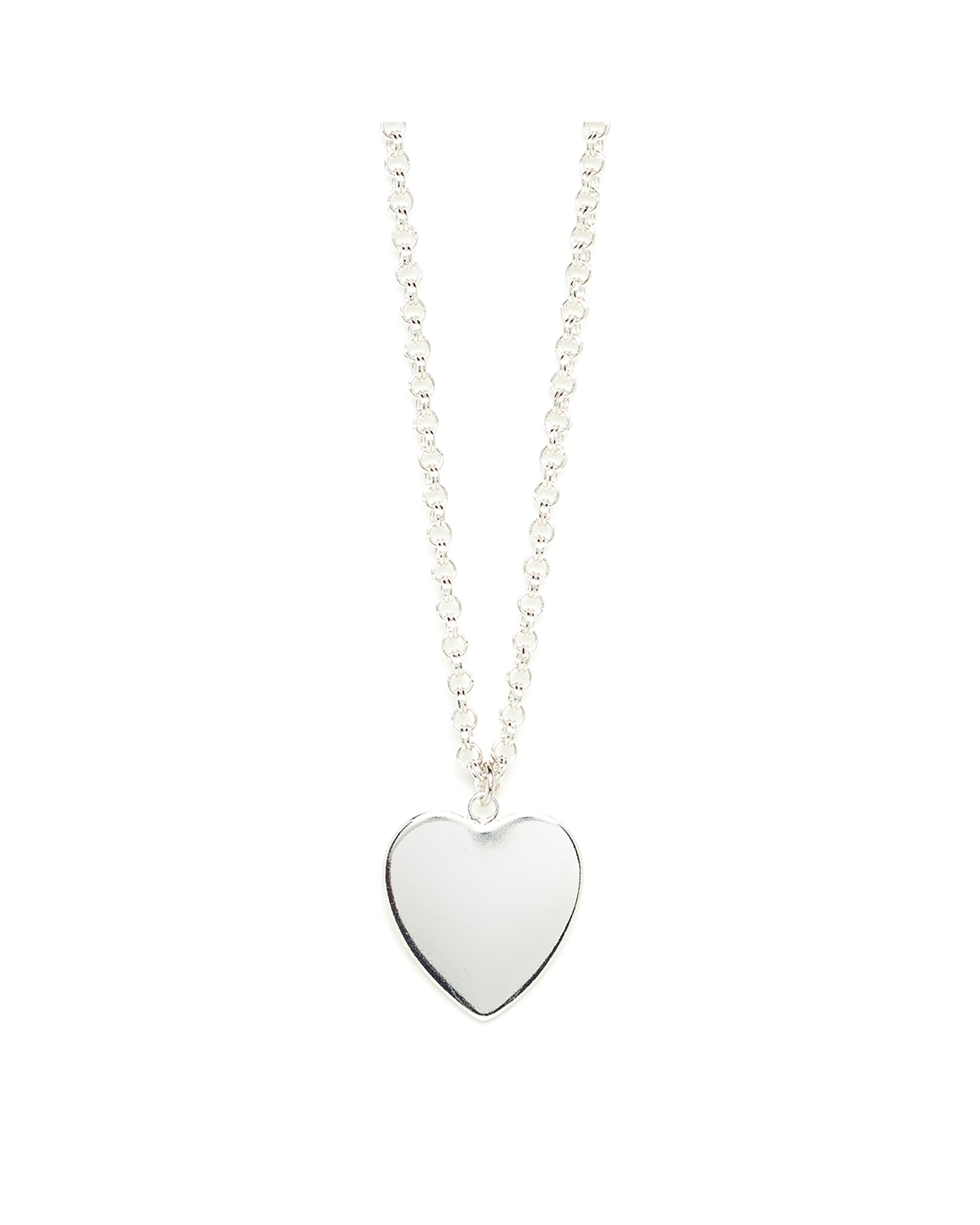 Silver plated heart necklace MONSIEUR SIMONE Silver