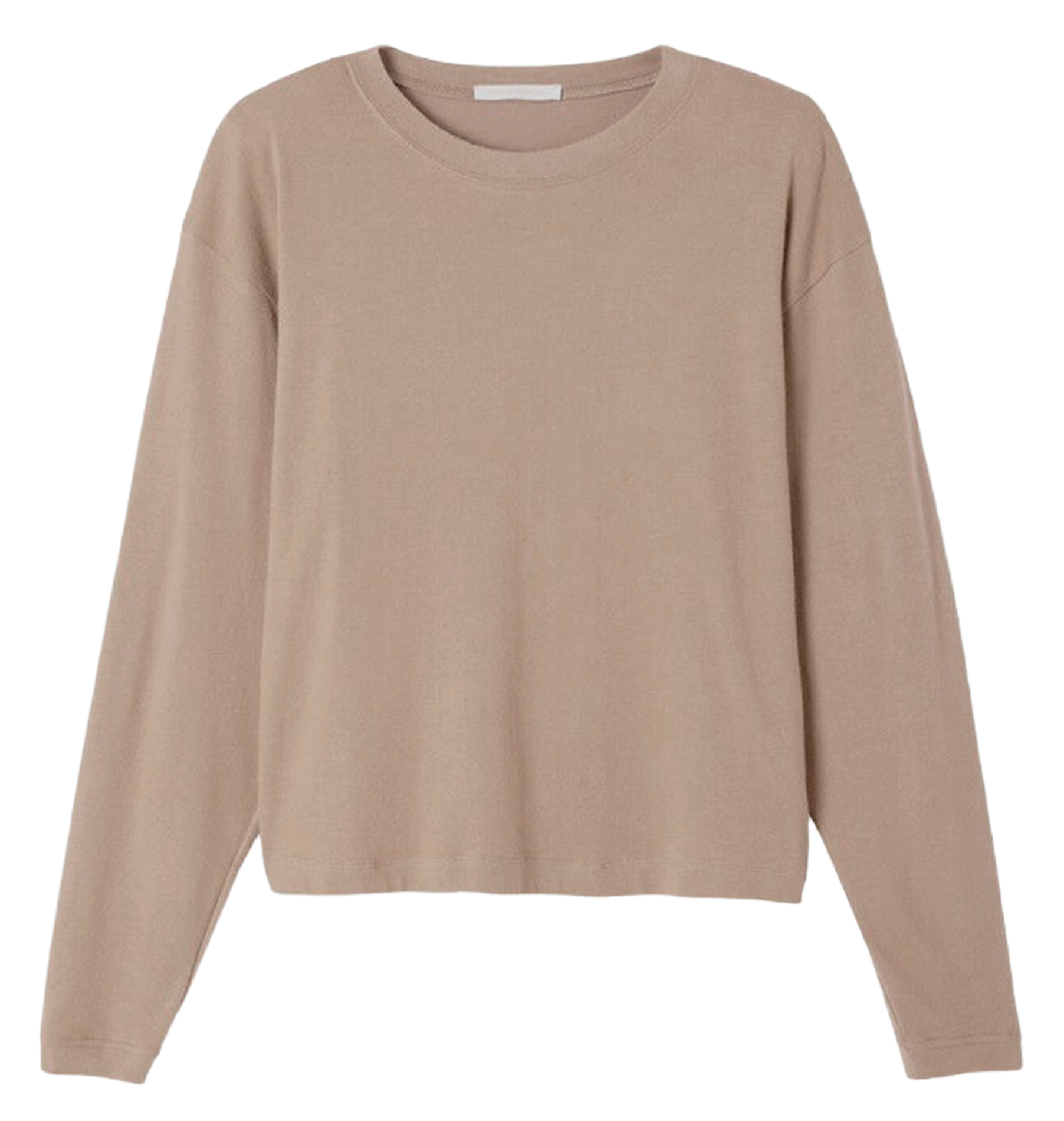 Pull col rond en coton mélangé AMERICAN VINTAGE Beige